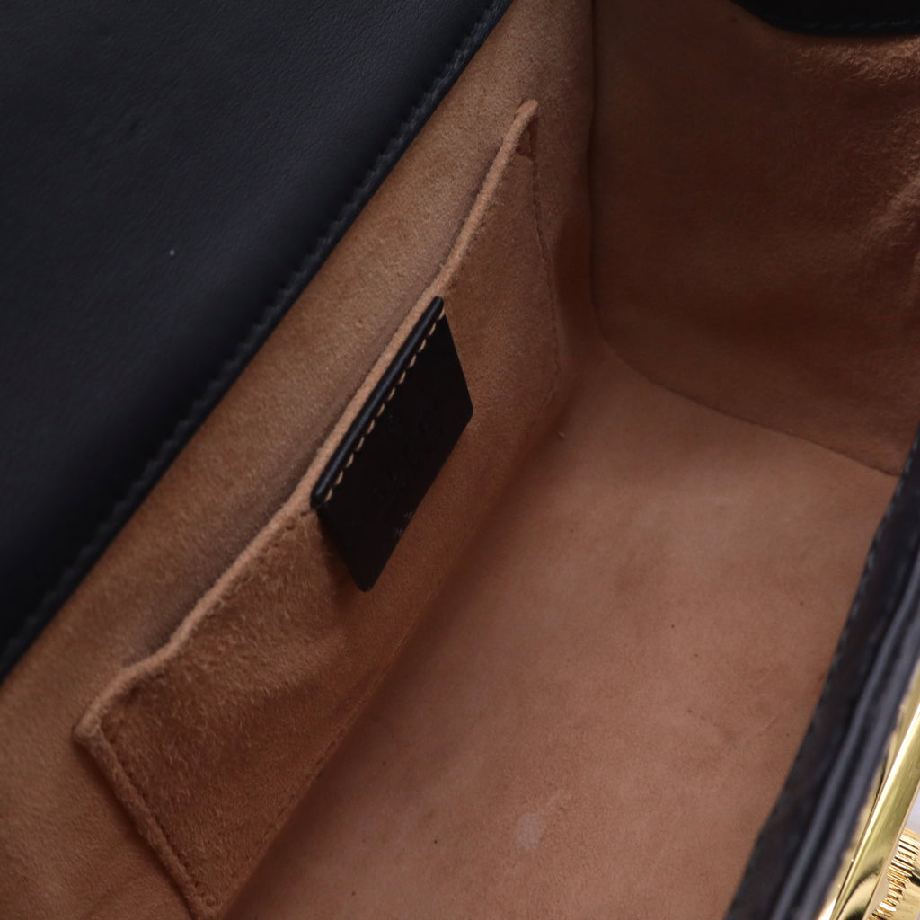 Pearly Padlock Shoulder Bag Studded Leather Small Twins B20925
