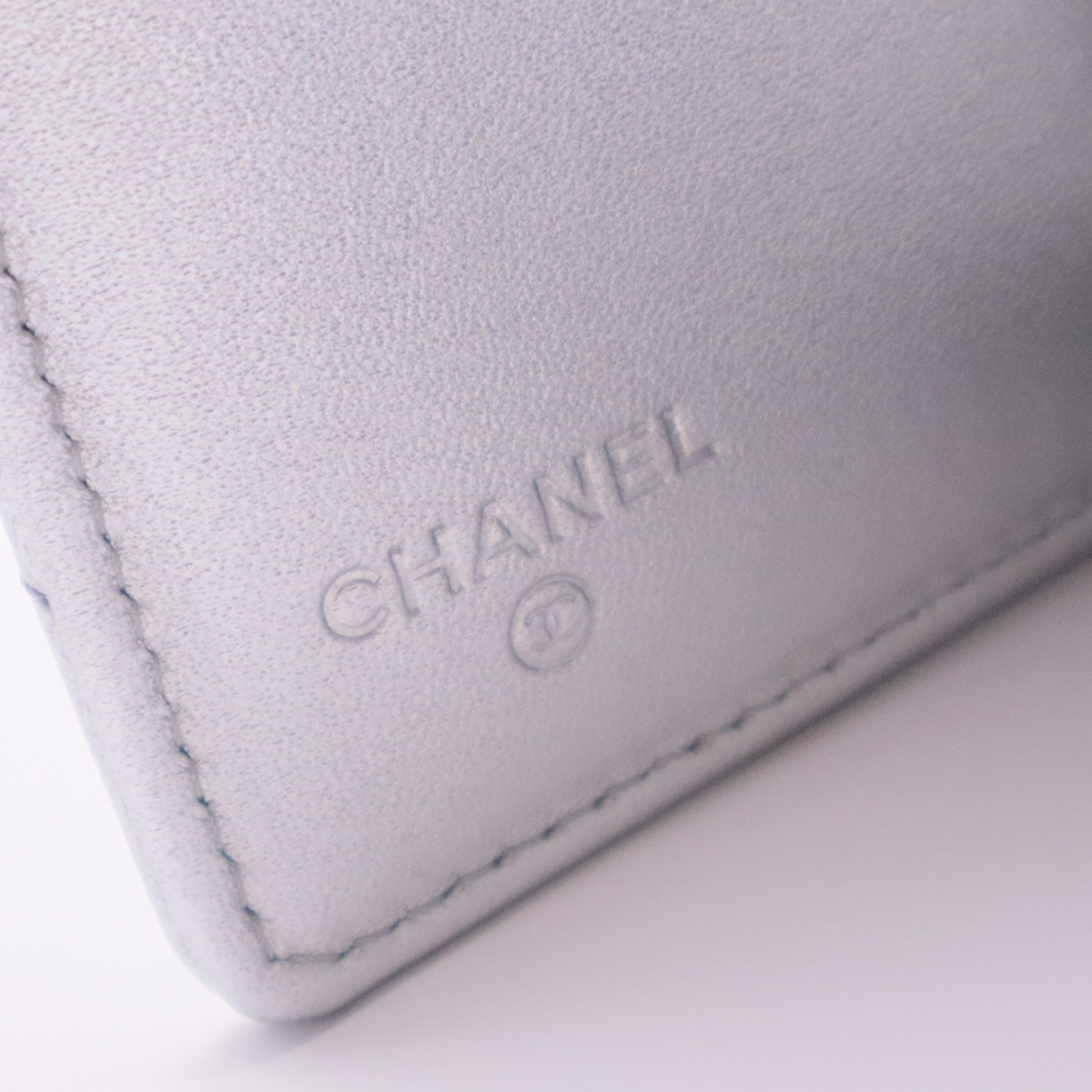 Lambskin Yen Wallet Silver