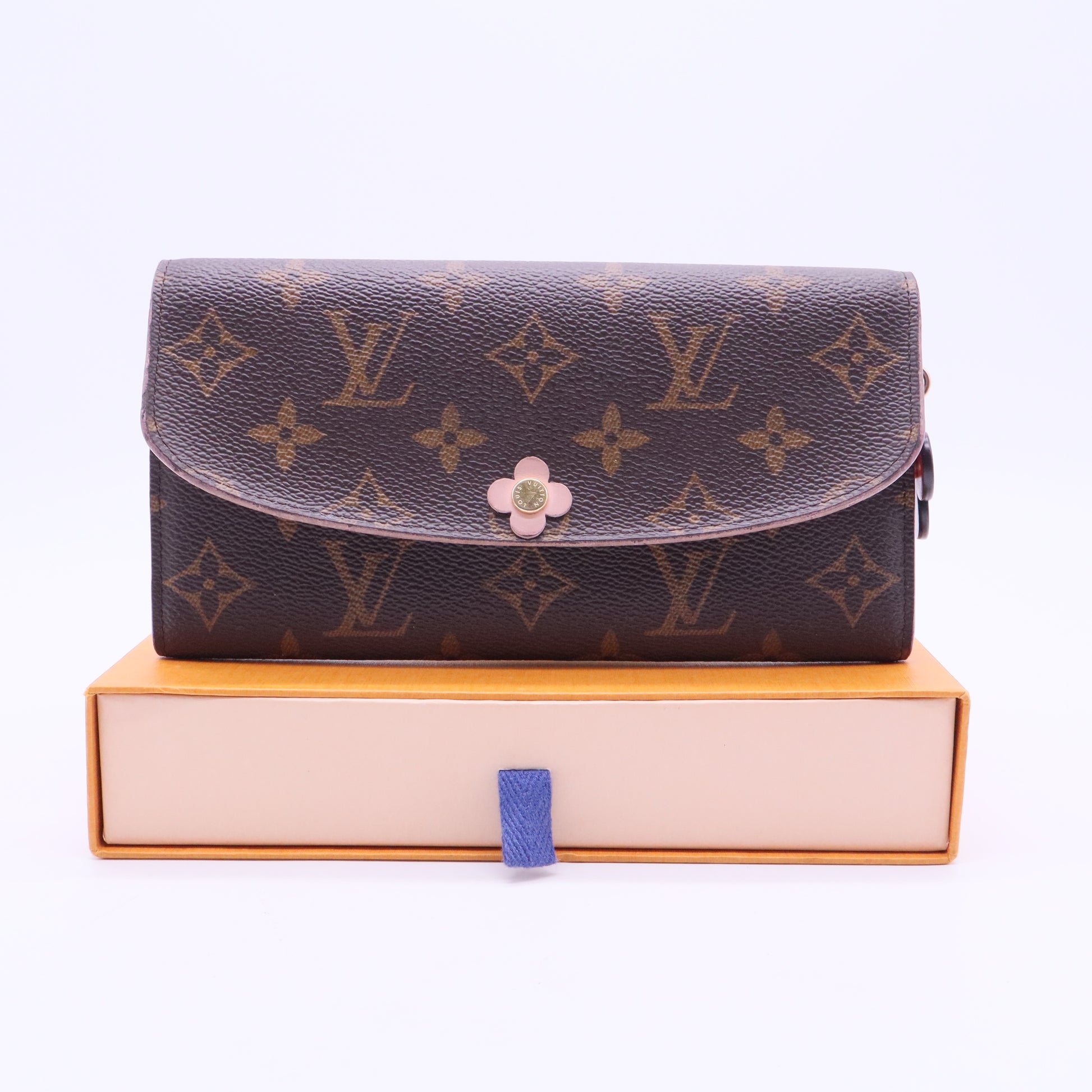 Louis Vuitton 2018 Monogram Emilie Bloom Wallet W11105 TWINS