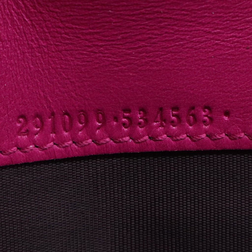 Pink Micro guccissima Leather Wallet