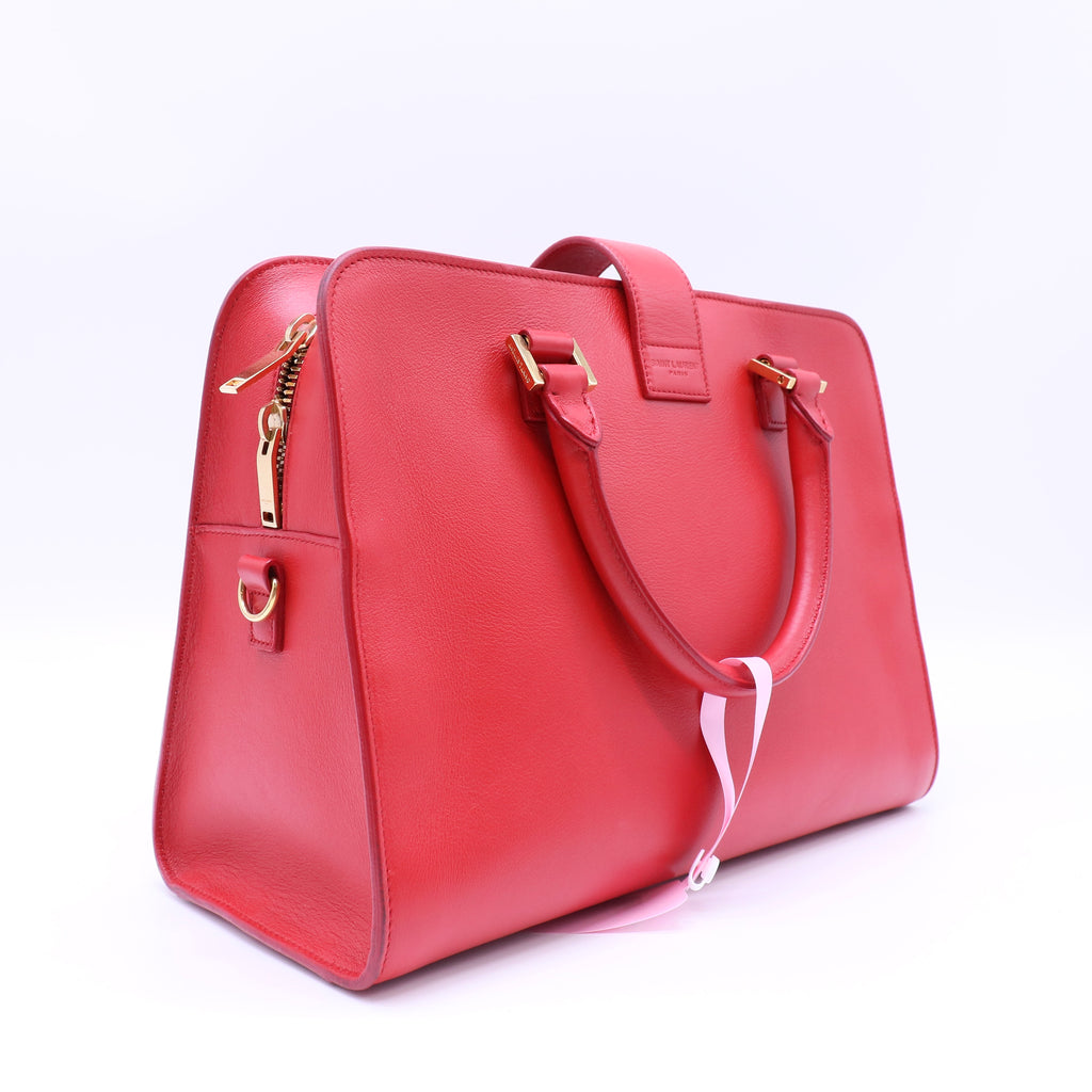 Saint Laurent Cabas Bag Leather Small Twins LDJ4307