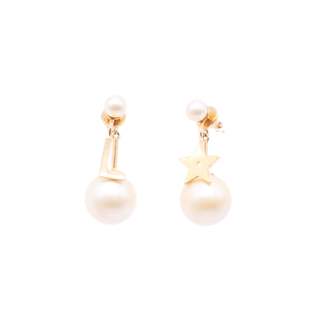 Star Earring with pearl