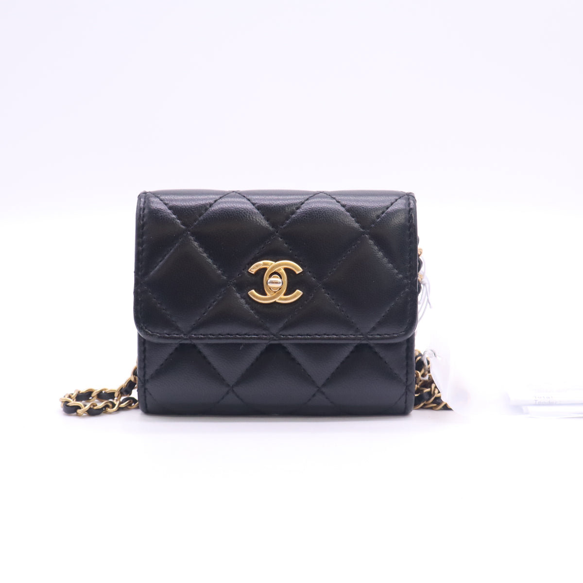 Chanel Matelassé Pearl Crush Flap Wallet on Chain / Card Holder on Chain Twins LDZ1147