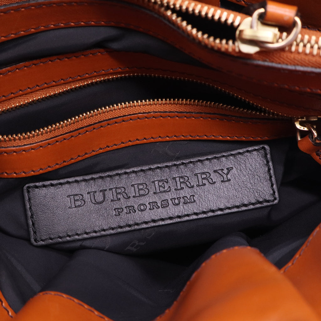 Bridle Whipstitch Tote Suede with Leather Large