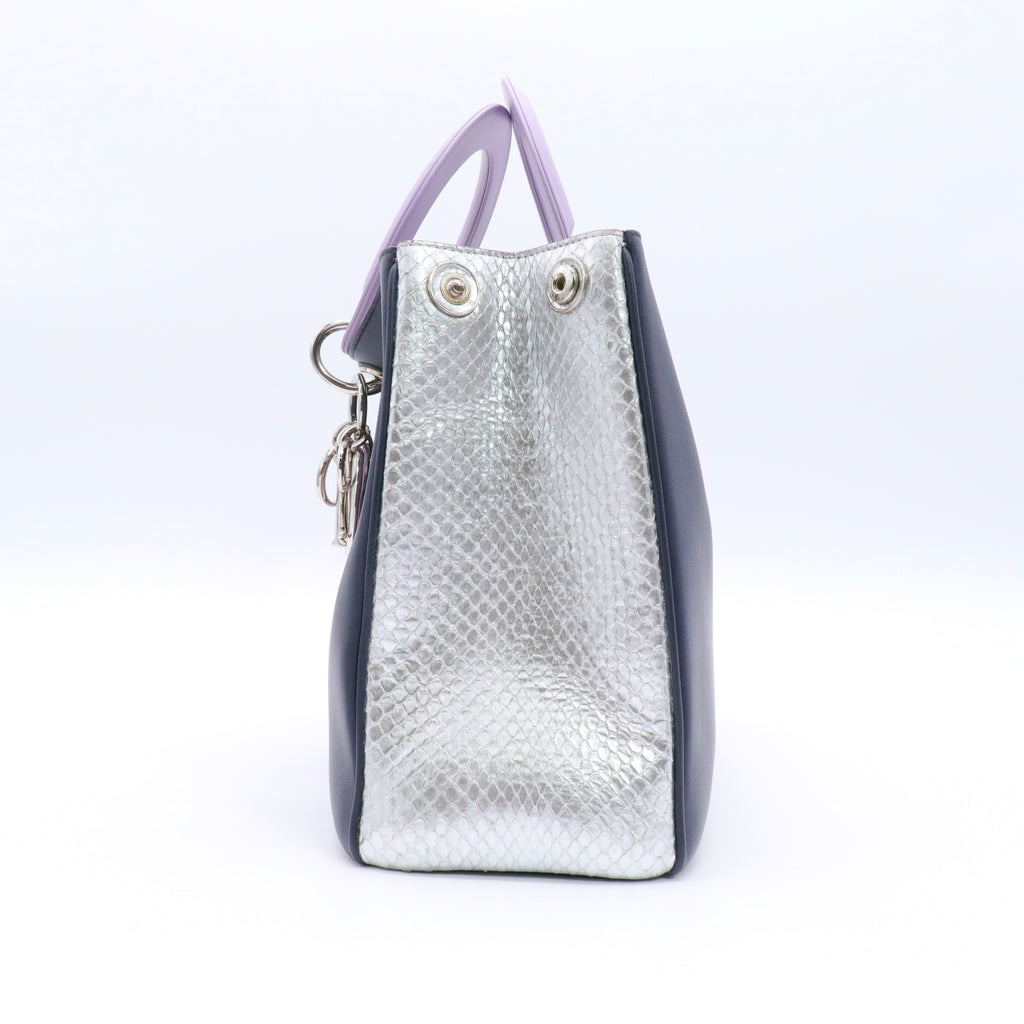 Diorissimo Tote Pebbled Leather Medium Twins