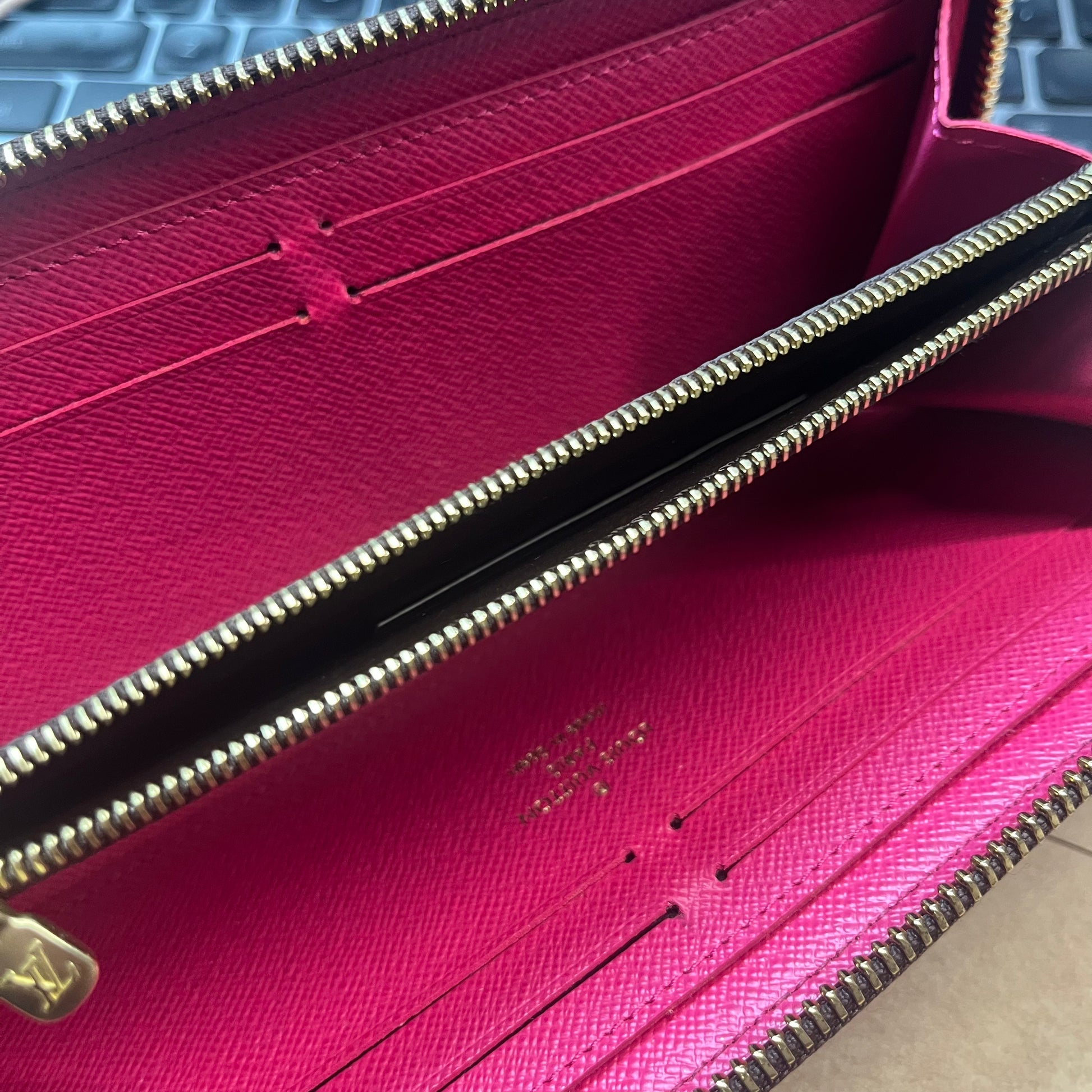 Monogram Canvas Wallet Rose Ballerine twins