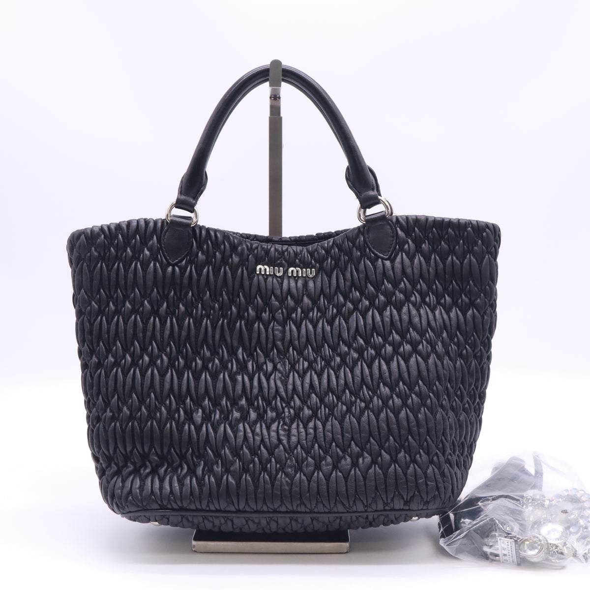 Miu Miu Nappa Crystal Matelassé Tote Bag twins LDJ6096