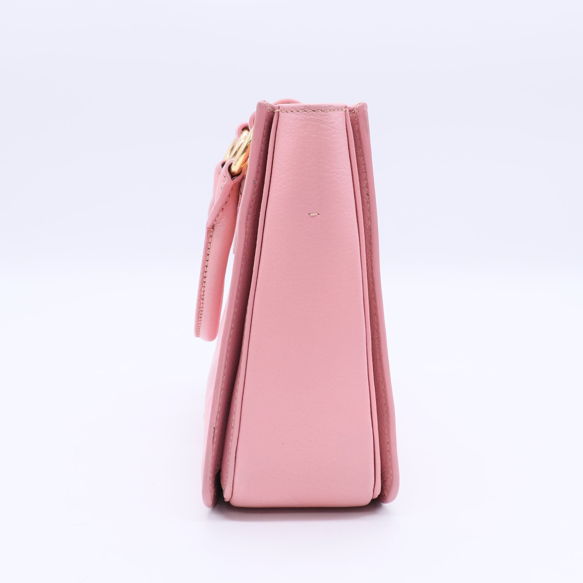 Miu Miu Pink Madras Leather Top Handle Bag Twins B21150