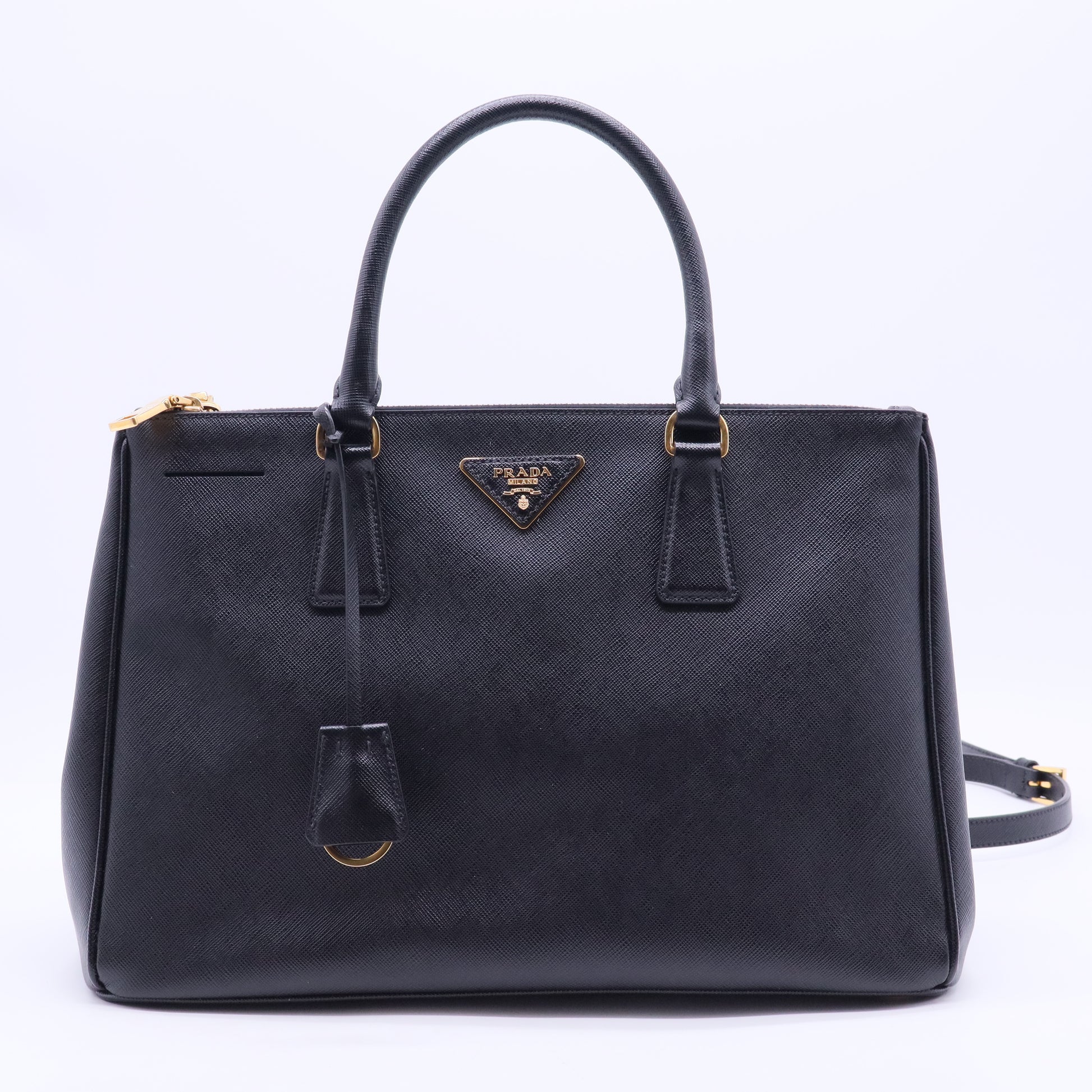 Enameled Metal Triangle Galleria Double Zip Large