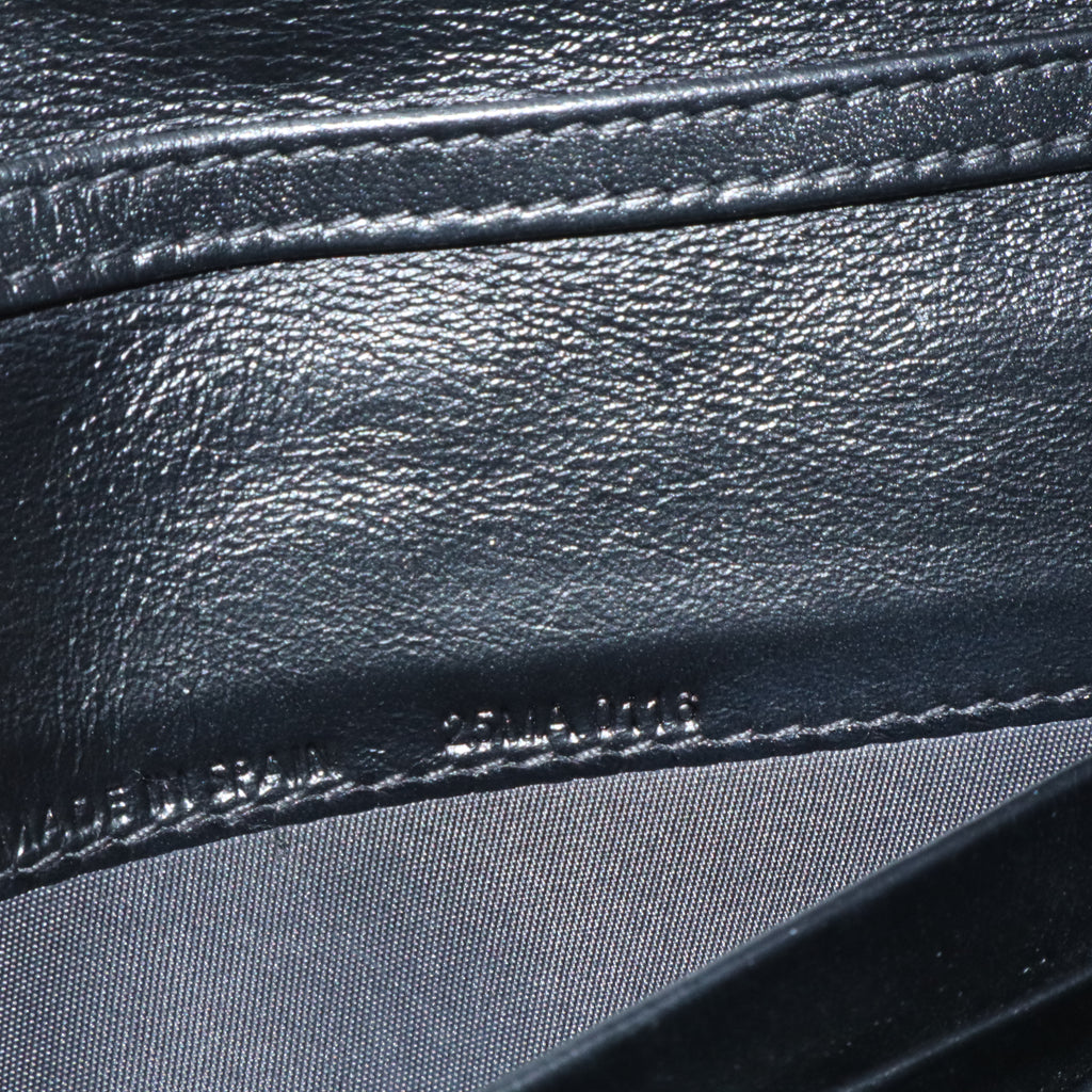 Patent Cannage Rendez-vous Chain Wallet Black W20718