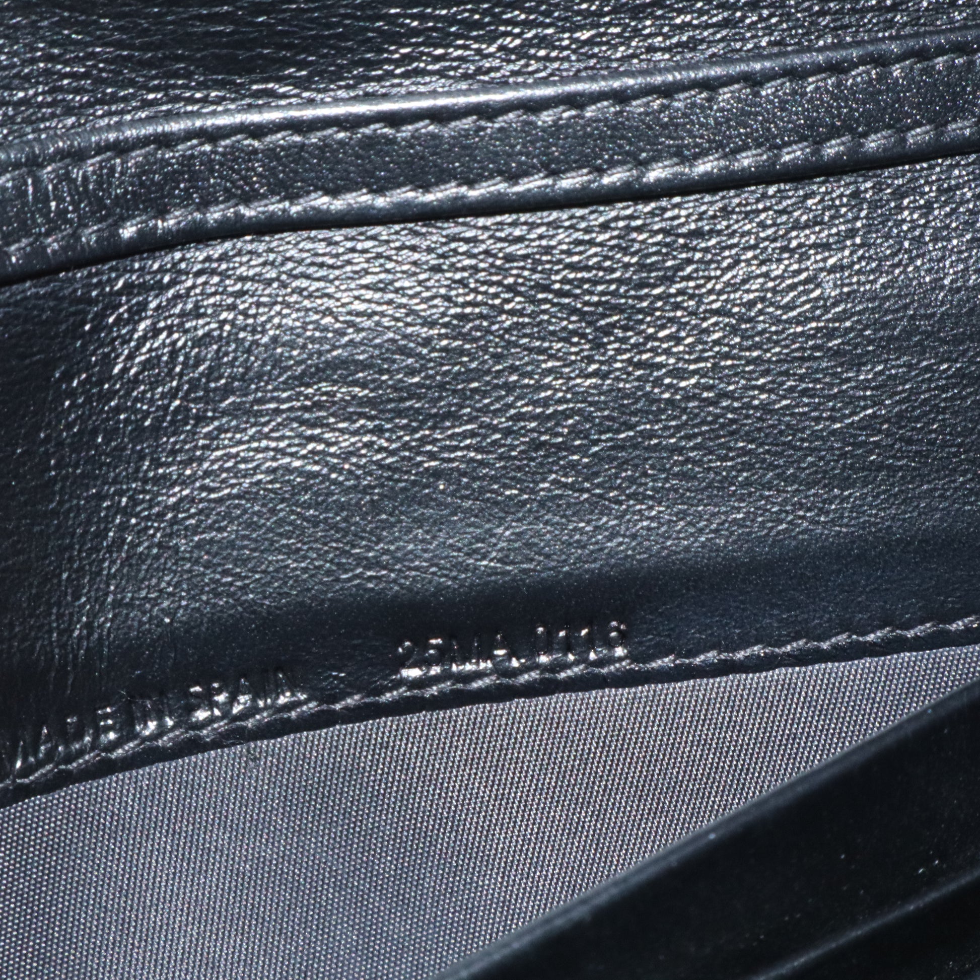 Patent Cannage Rendez-vous Chain Wallet Black W20718