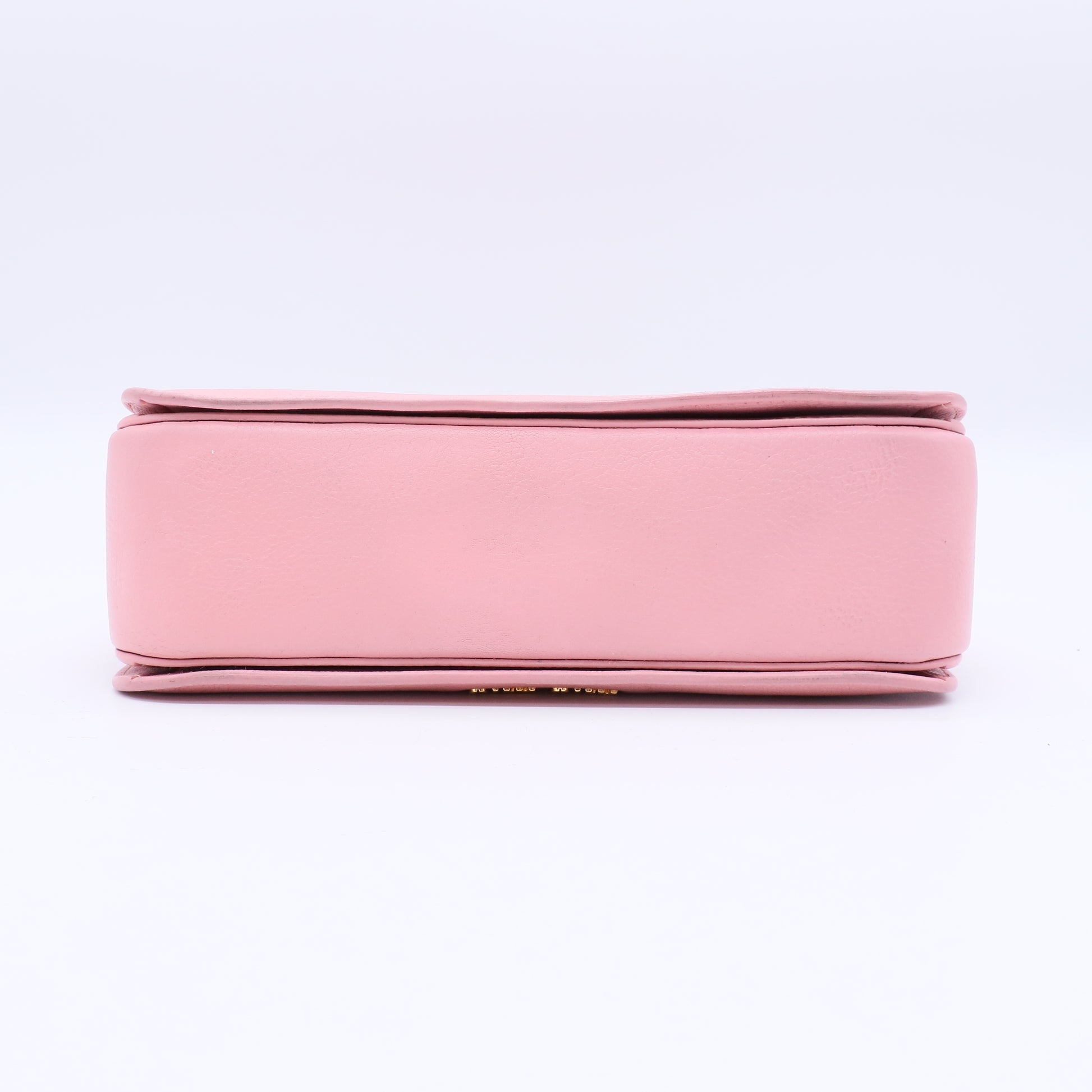 Miu Miu Pink Madras Leather Top Handle Bag Twins B21150