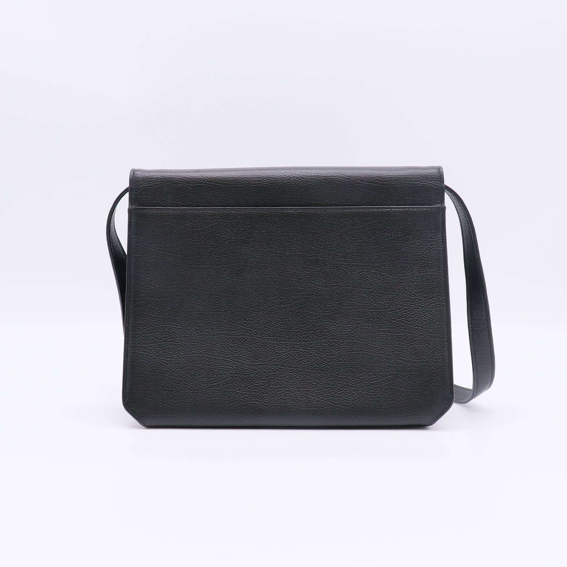Yves Saint Laurent Vintage Logo-Embossed Leather Envelope Shoulder Bag B23513