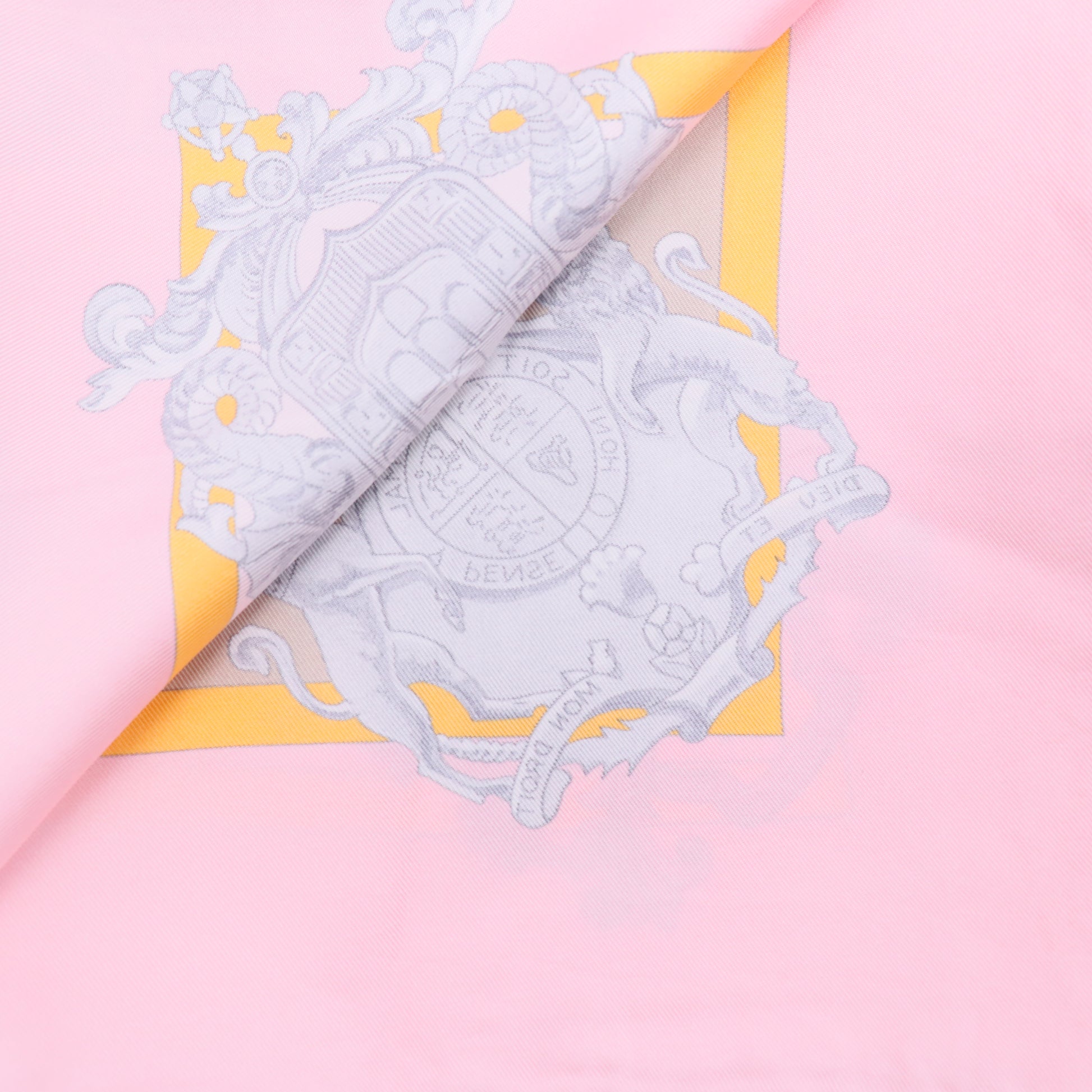 Hermès Face au Large Silk Scarf Twins