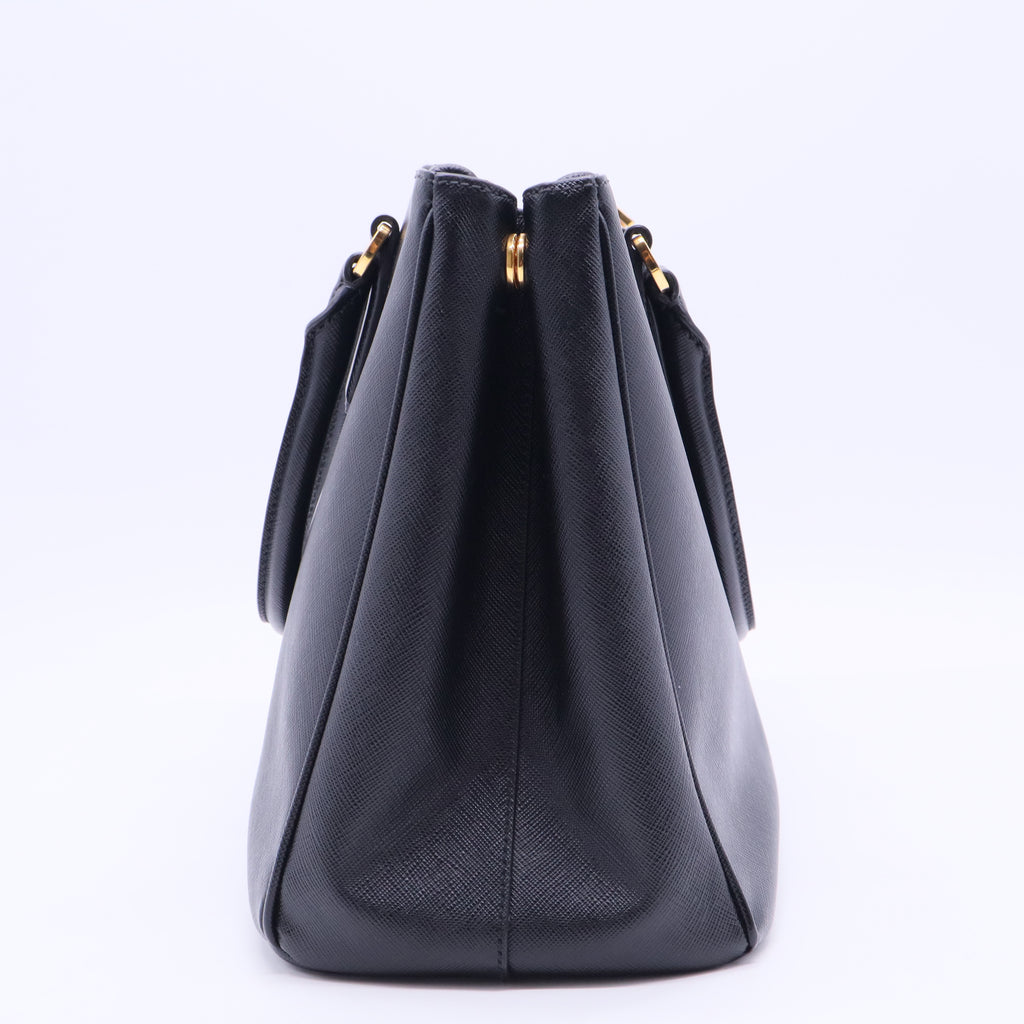 Enameled Metal Triangle Galleria Double Zip Large