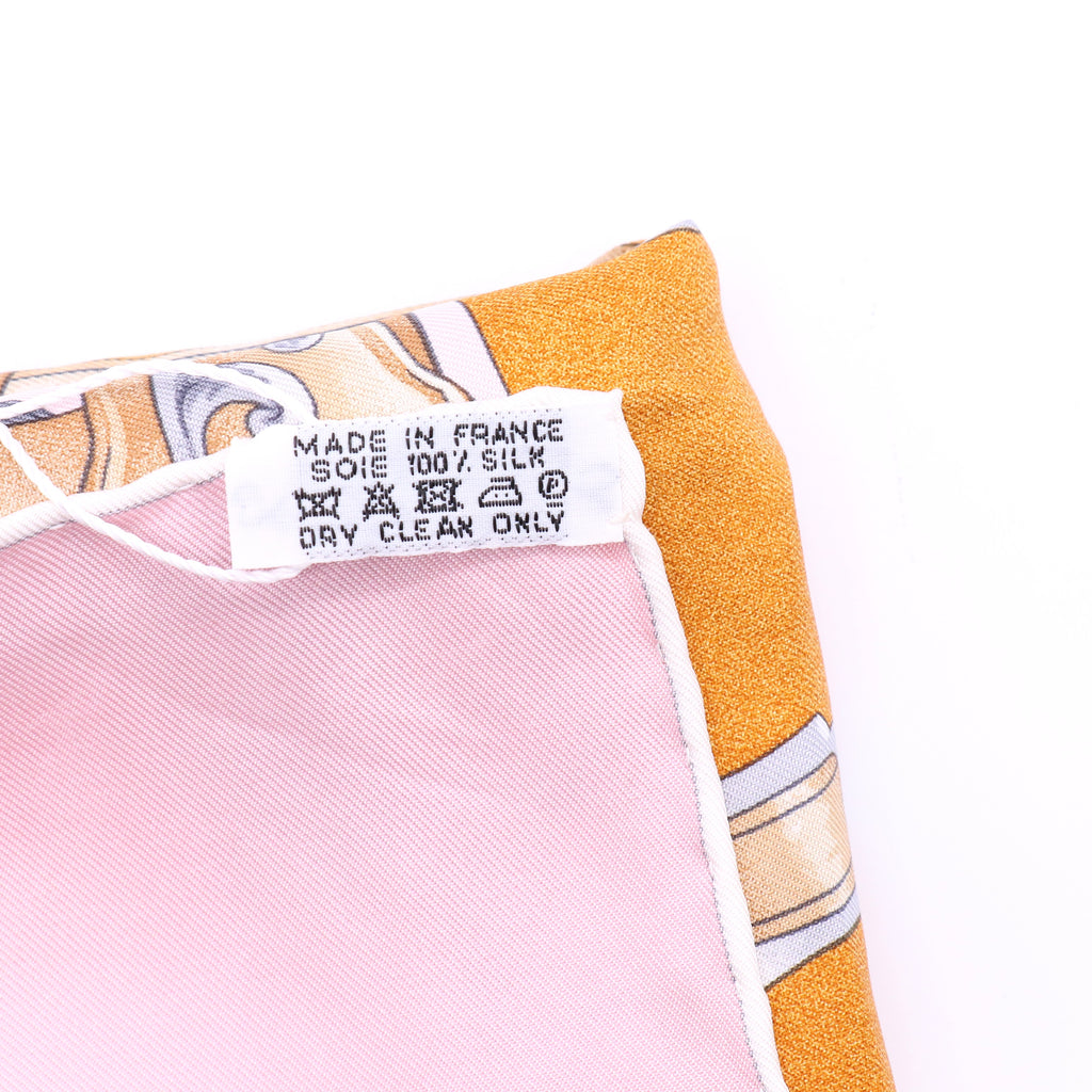 Hermès Face au Large Silk Scarf Twins
