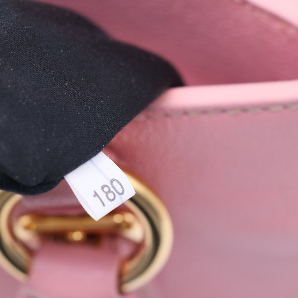 Miu Miu Pink Madras Leather Top Handle Bag Twins B21150