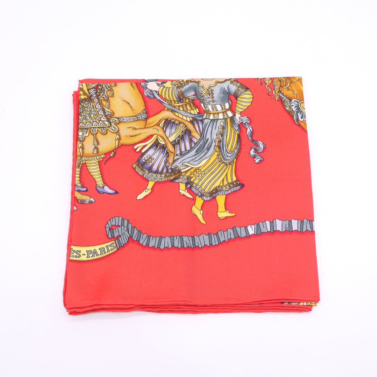 Hermes Silk Les Fetes du Roi Soleil Scarf 90 Twins LDJ6086