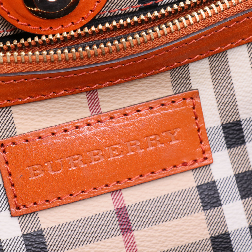 Burberry Canterbury Haymarket Tote Coated Canvas Twins B21233