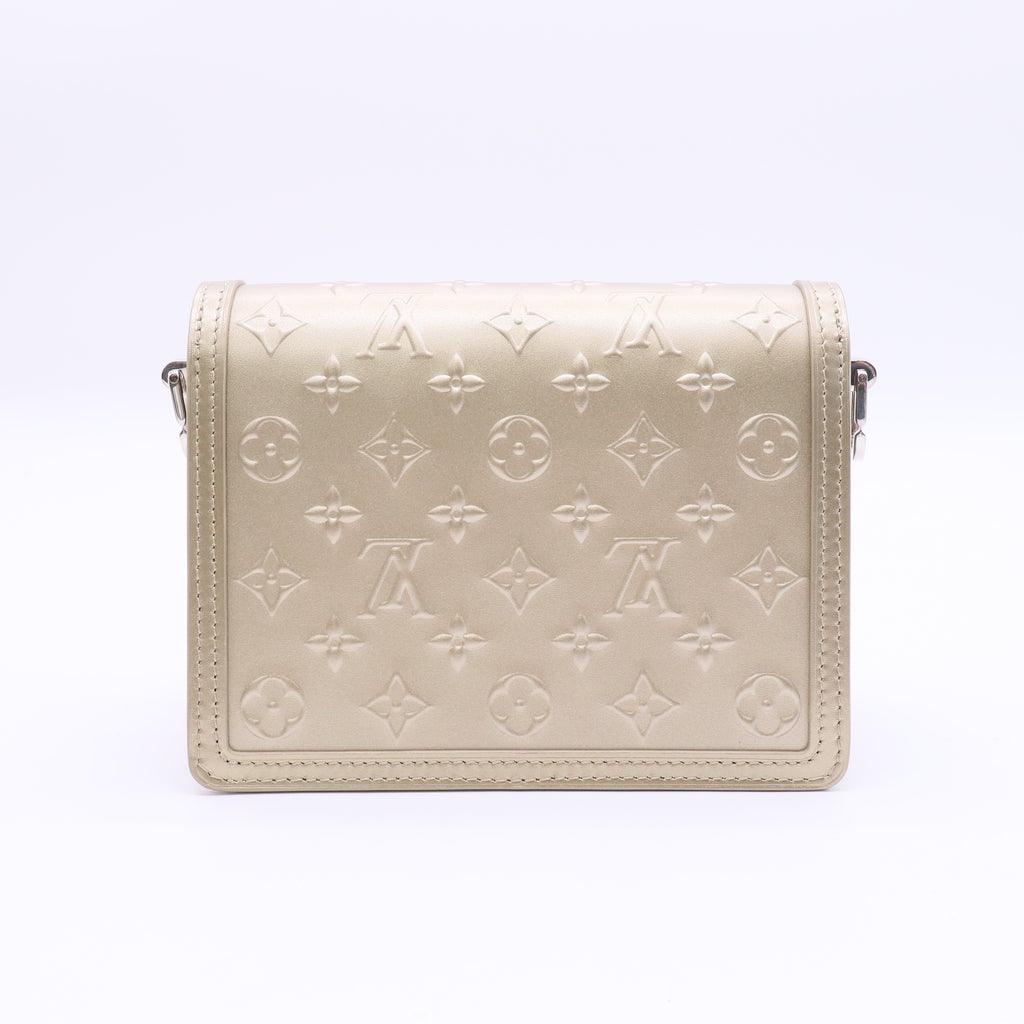 Louis Vuitton Dauphine Shoulder Bag Monogram Seal Leather Mini Twins