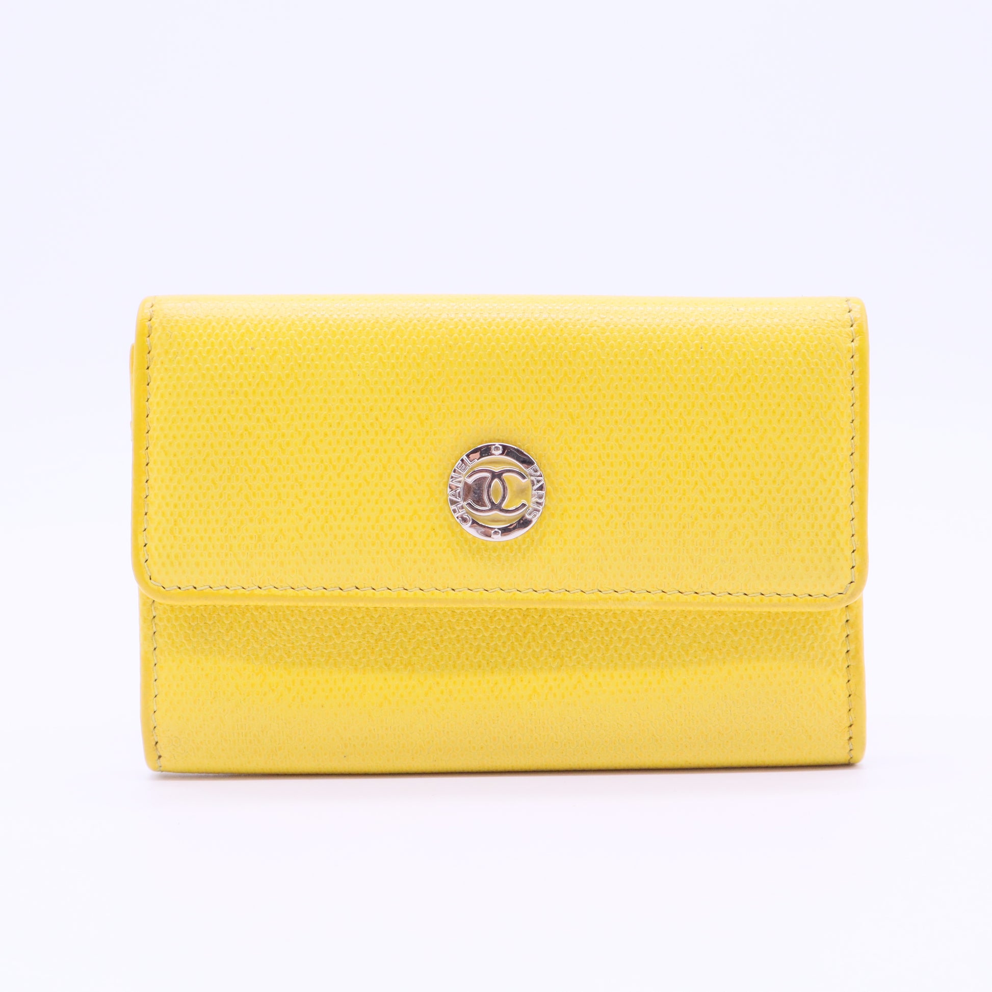 WALLET BRIGHT YELLOW LEATHER