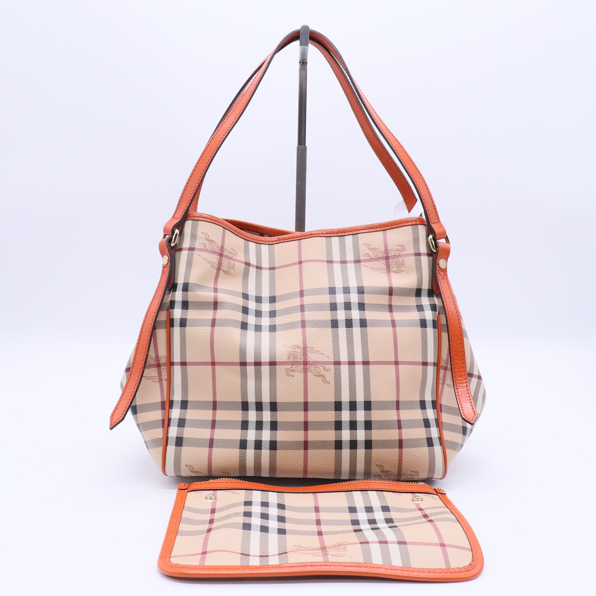 Burberry Canterbury Haymarket Tote Coated Canvas Twins B21233