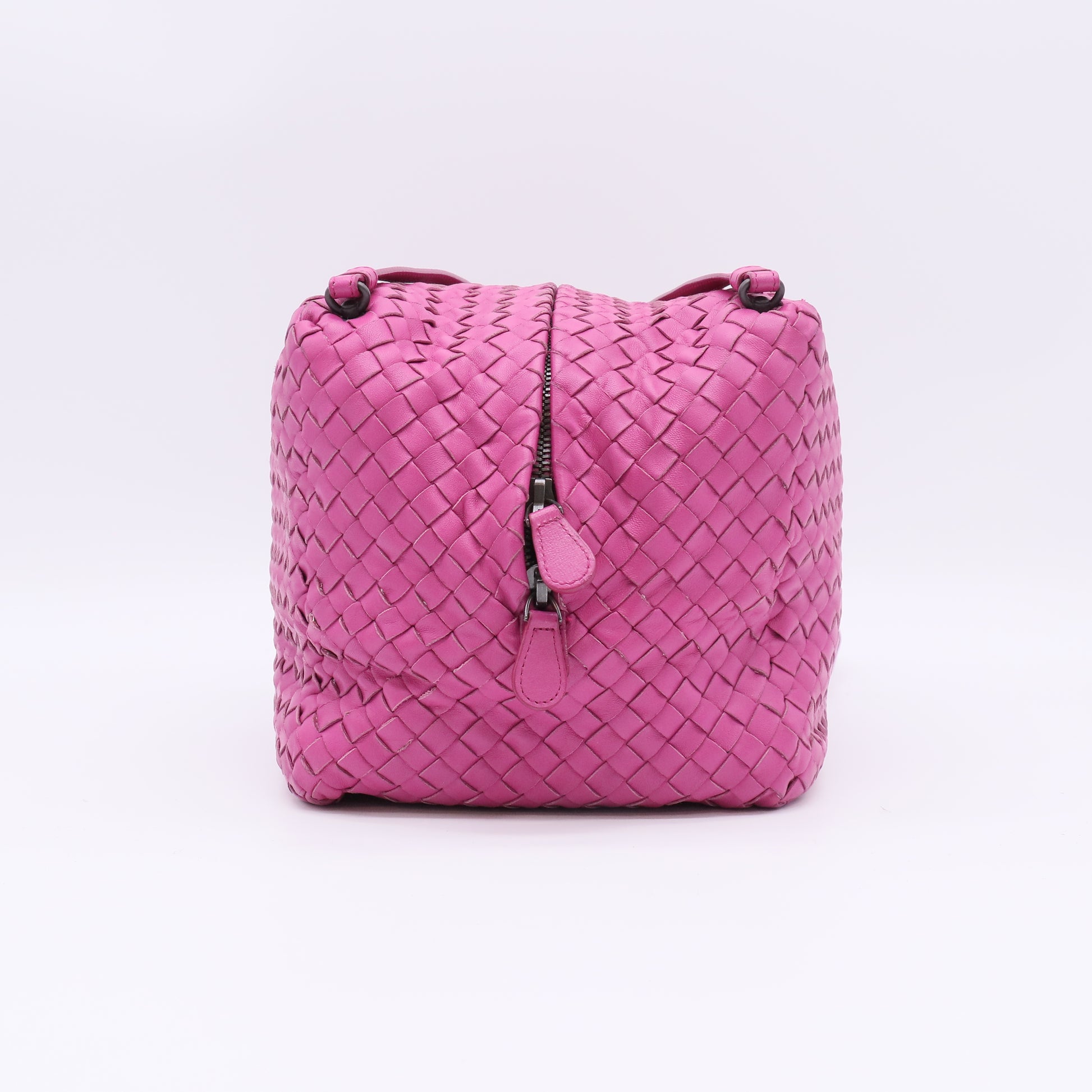 Bottega Veneta Nappa Intrecciato Cube Crossbody Bag B23503