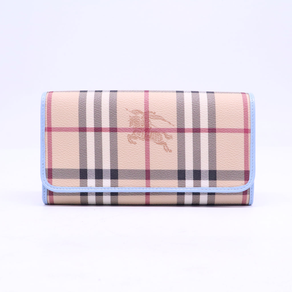 Haymarket Check Penrose Continental Wallet Blue W20970