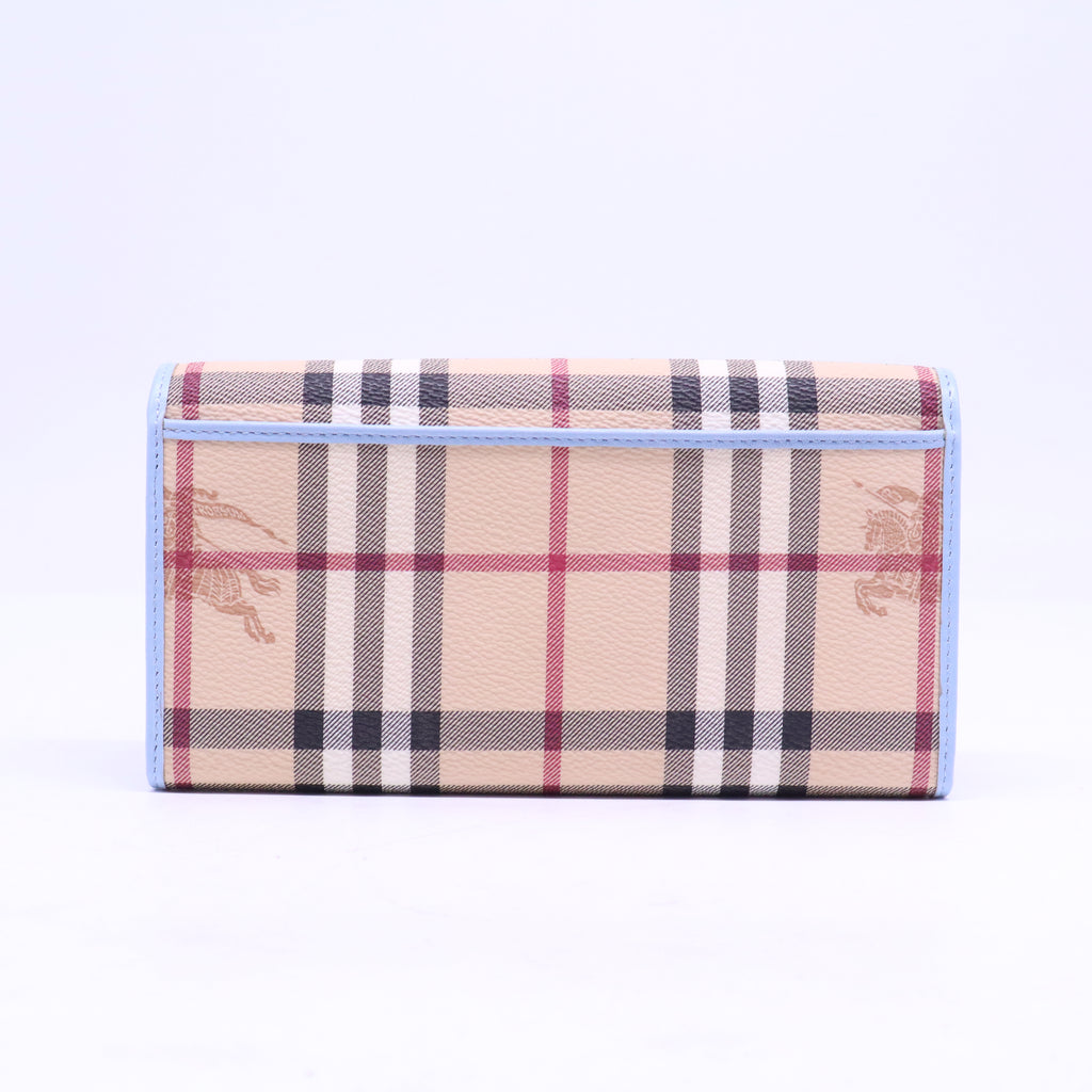 Haymarket Check Penrose Continental Wallet Blue W20970