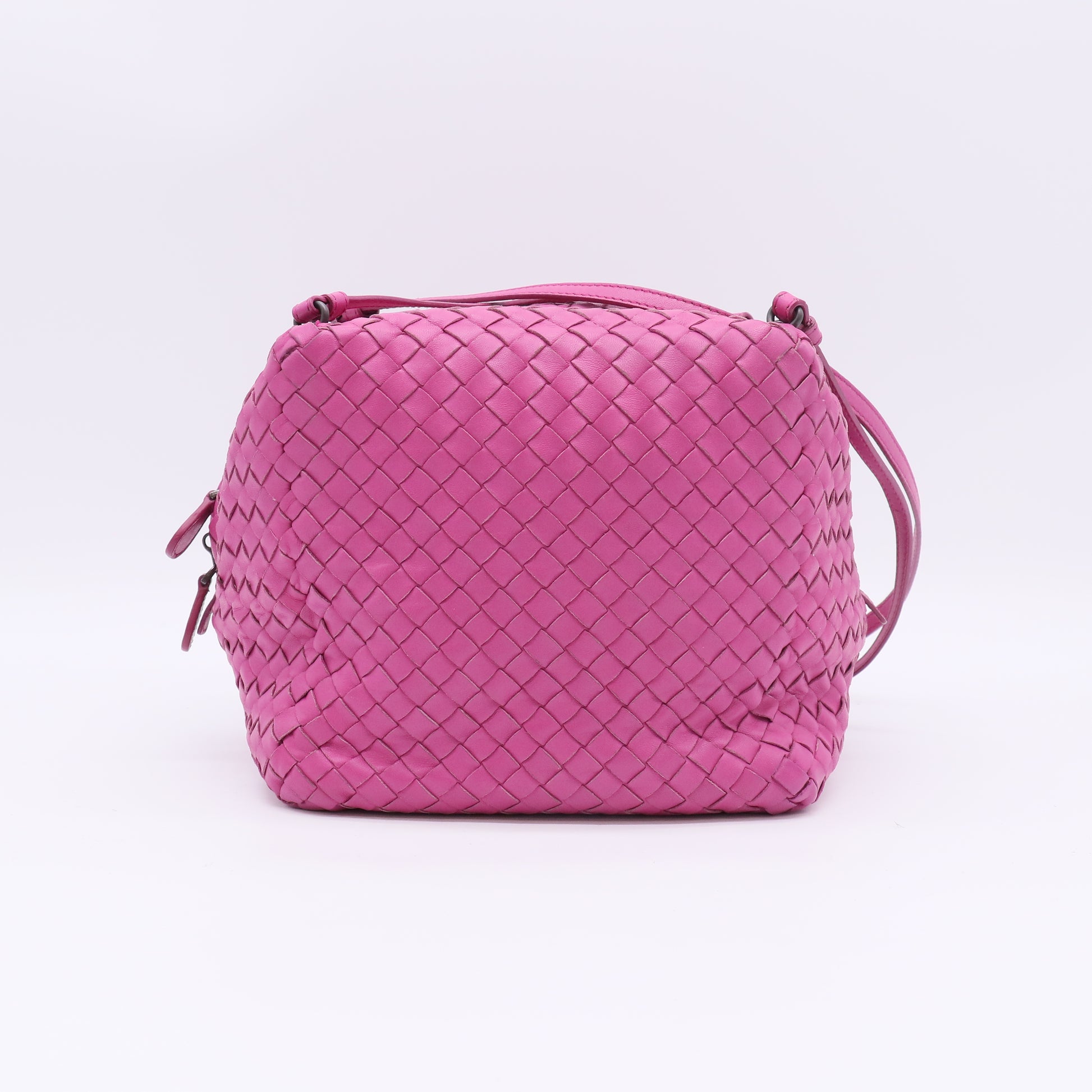 Bottega Veneta Nappa Intrecciato Cube Crossbody Bag B23503