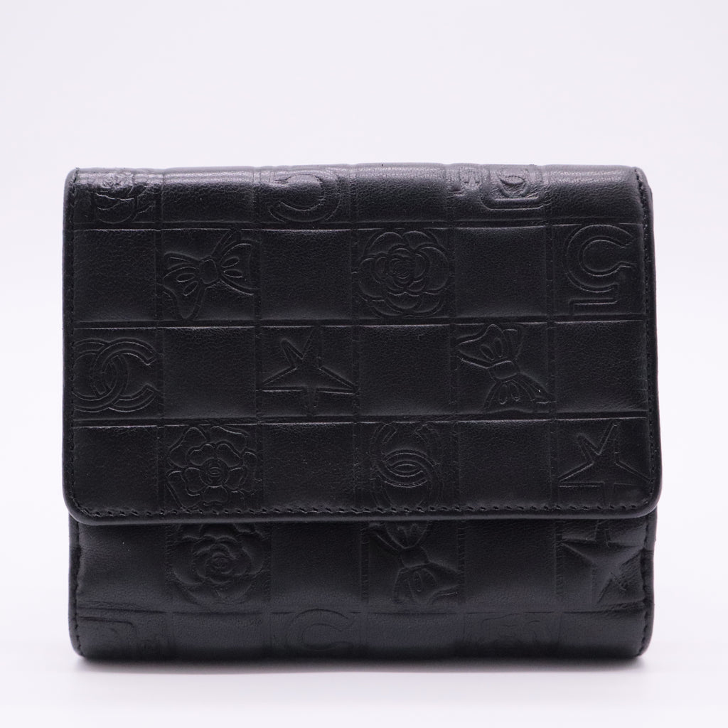 Bifold Old Icon Charm Series Leather Wallet