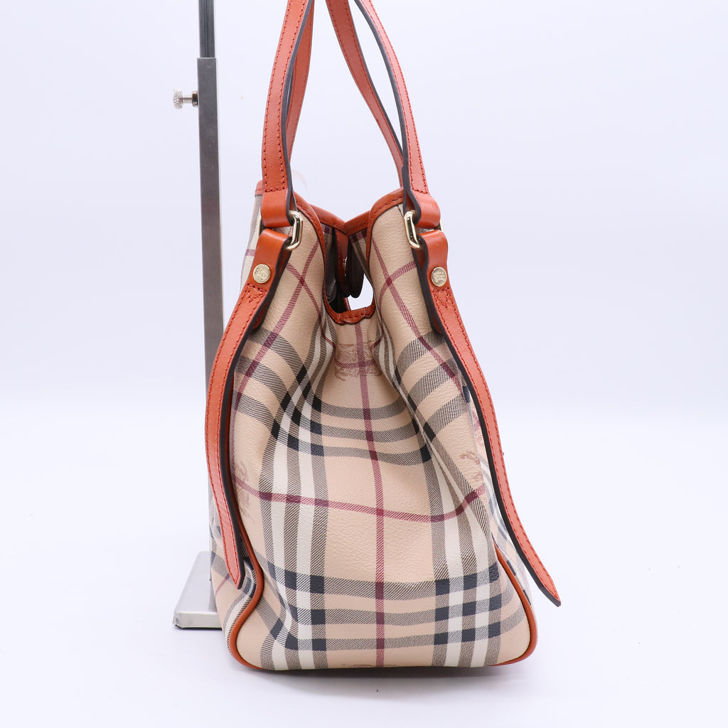 Burberry Canterbury Haymarket Tote Coated Canvas Twins B21233