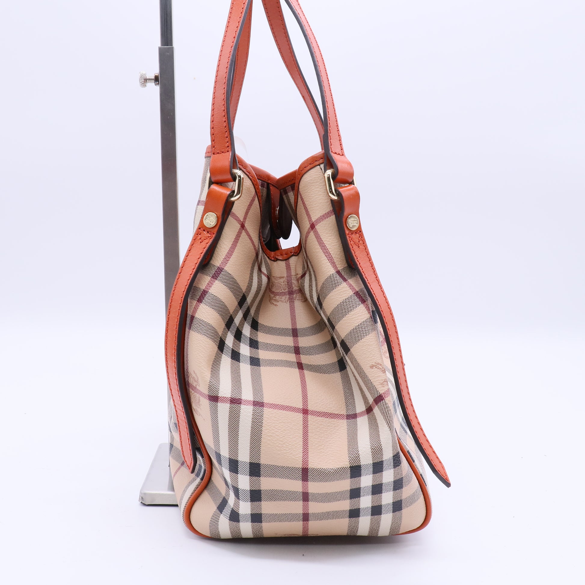 Burberry Canterbury Haymarket Tote Coated Canvas Twins B21233
