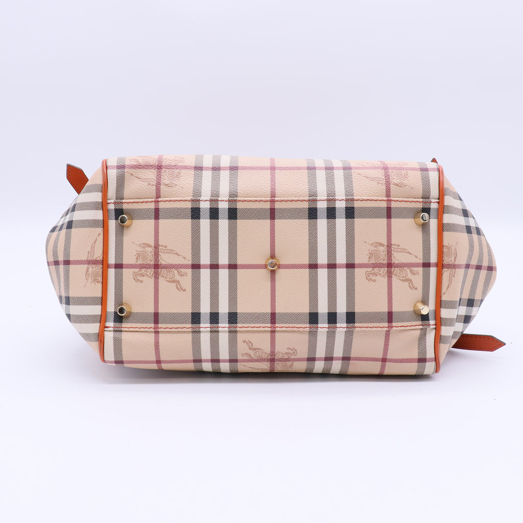 Burberry Canterbury Haymarket Tote Coated Canvas Twins B21233