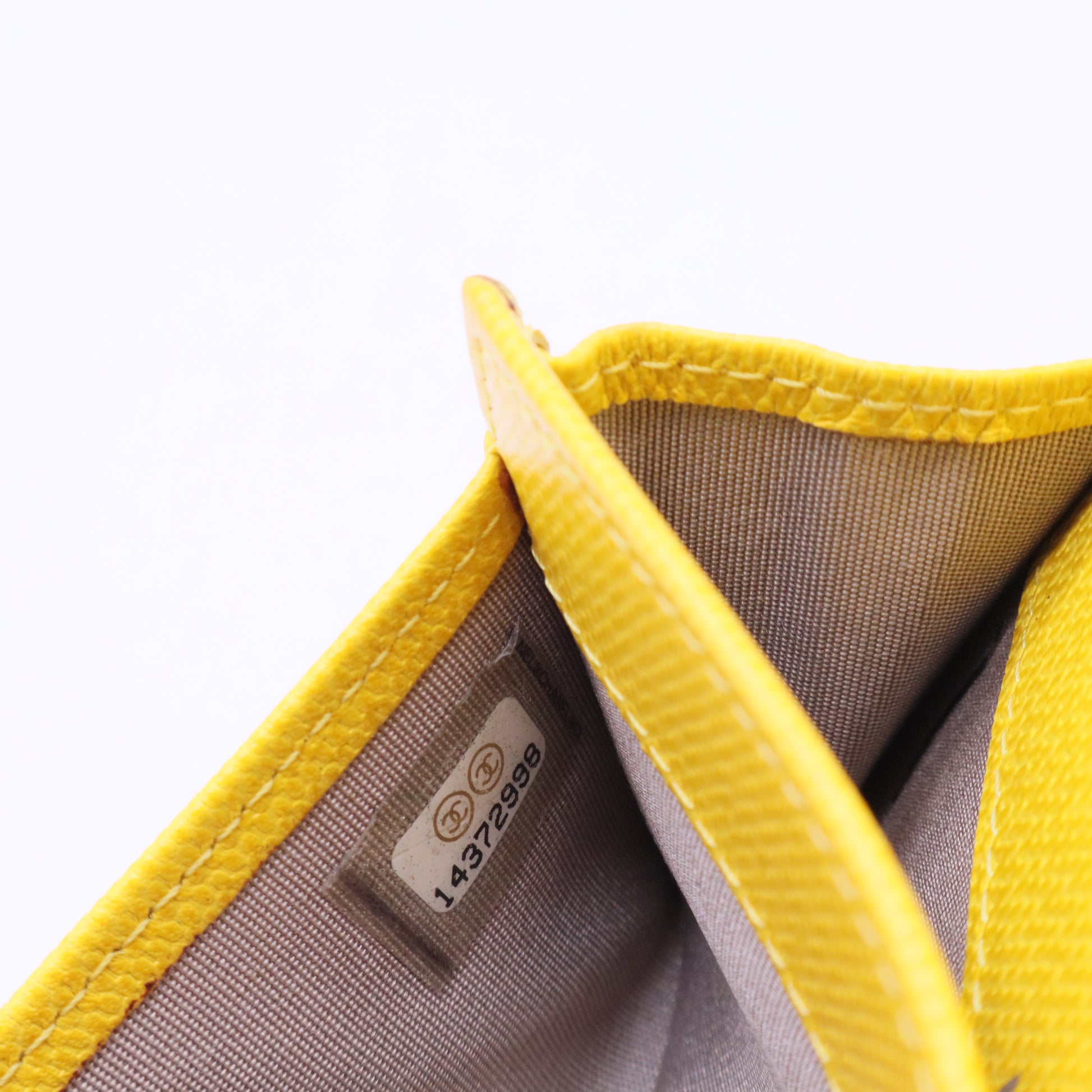 WALLET BRIGHT YELLOW LEATHER