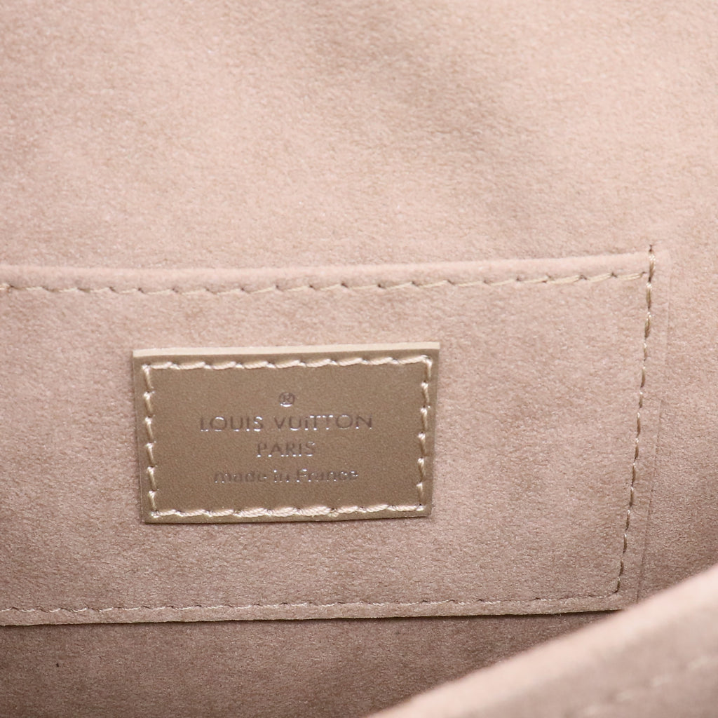 Louis Vuitton Dauphine Shoulder Bag Monogram Seal Leather Mini Twins