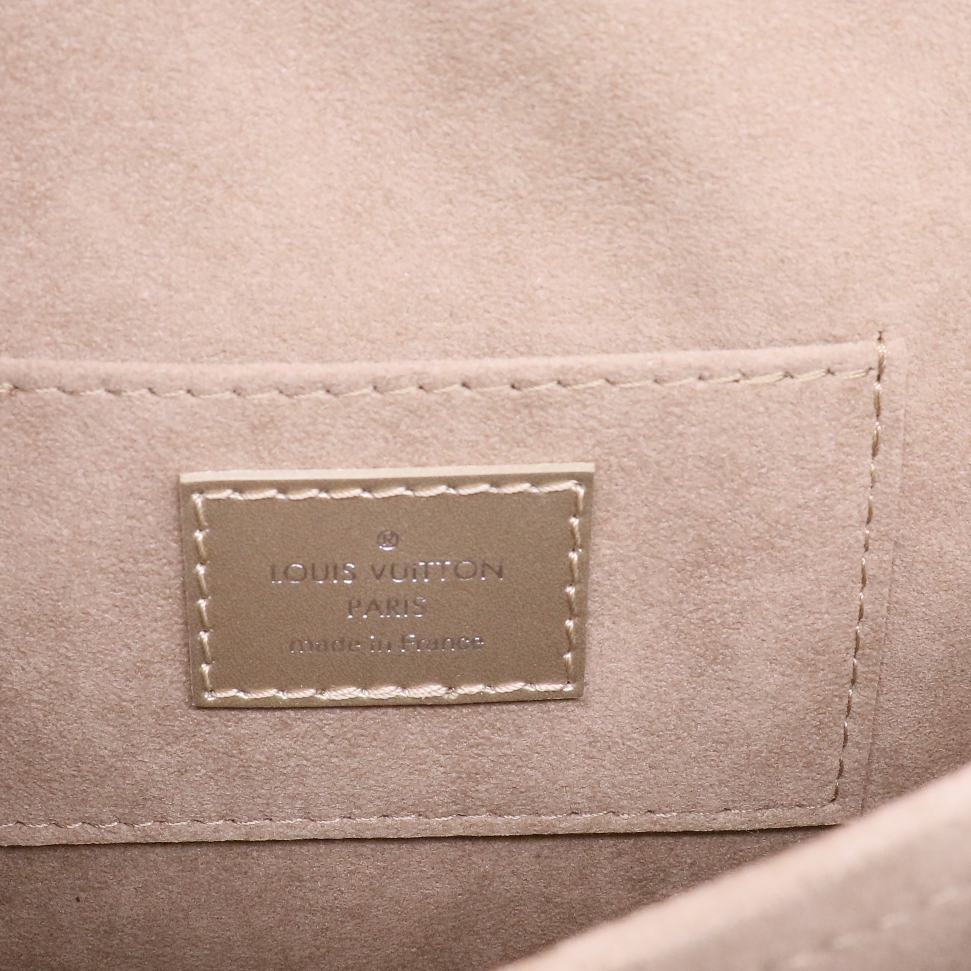 Louis Vuitton Dauphine Shoulder Bag Monogram Seal Leather Mini Twins