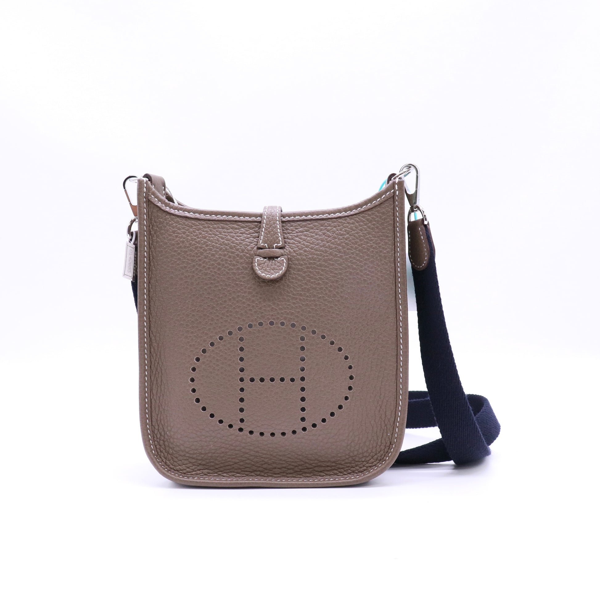 Hermes Taurillon Clemence Evelyne TPM twins Brown LDJ4514