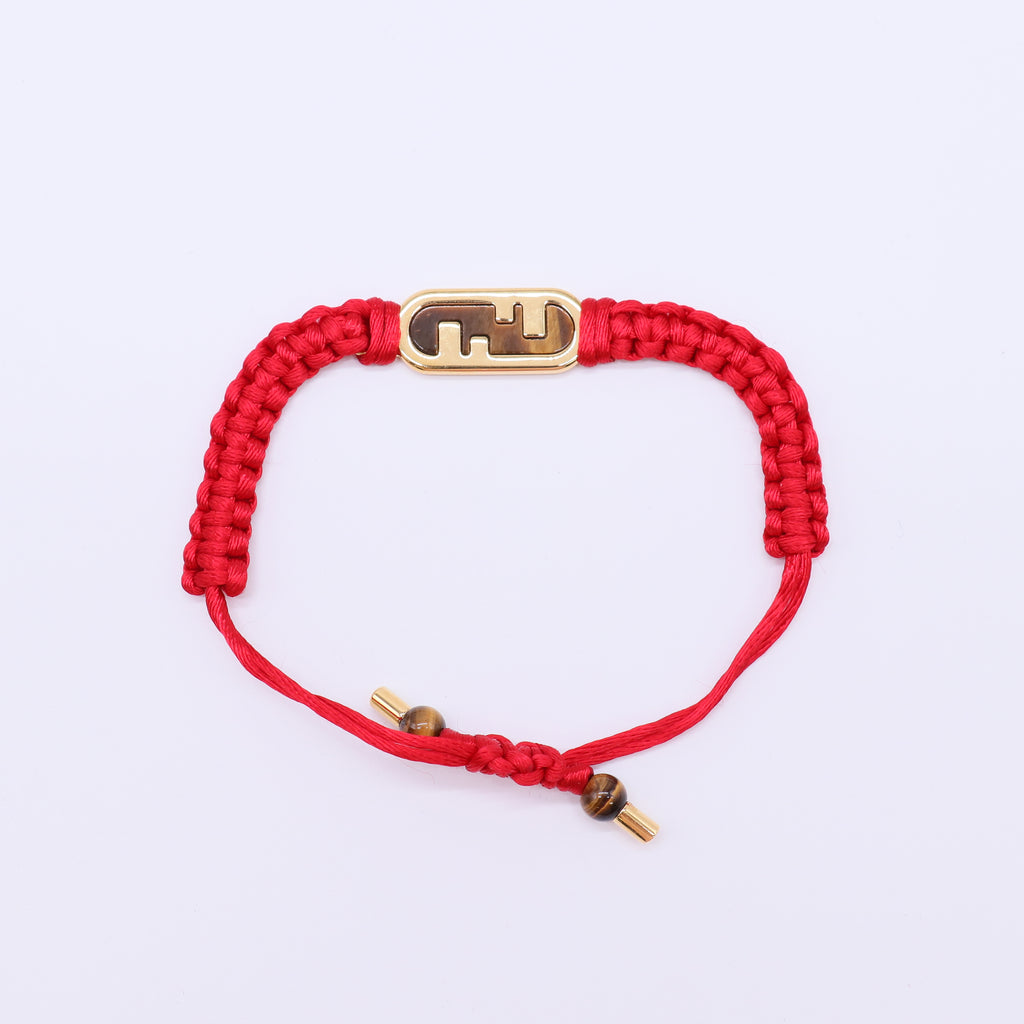 Fendi FF Baguette Braided Fabric Bracelet W21675