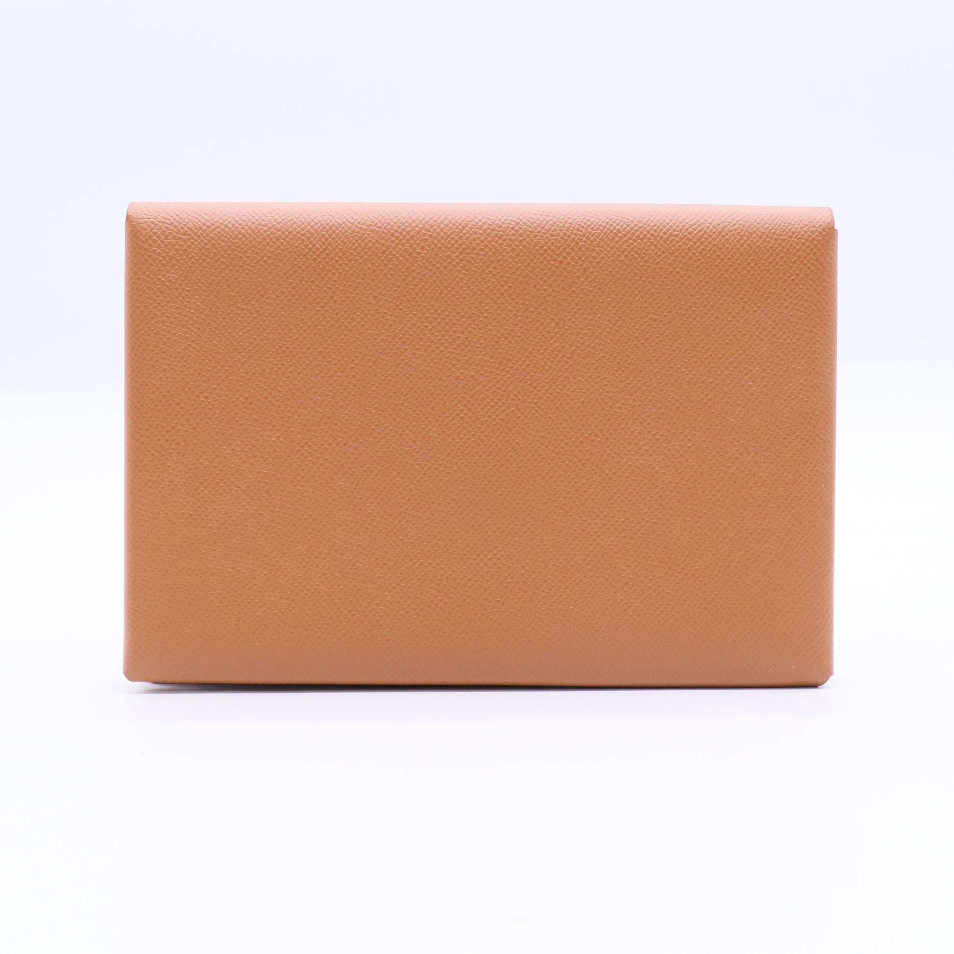 Hermès Hermes Calvi Gold Card Holder Epsom Leather Twins