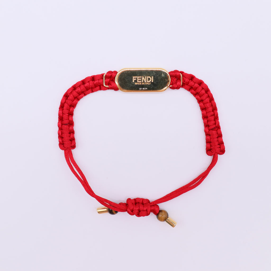 Fendi FF Baguette Braided Fabric Bracelet W21675