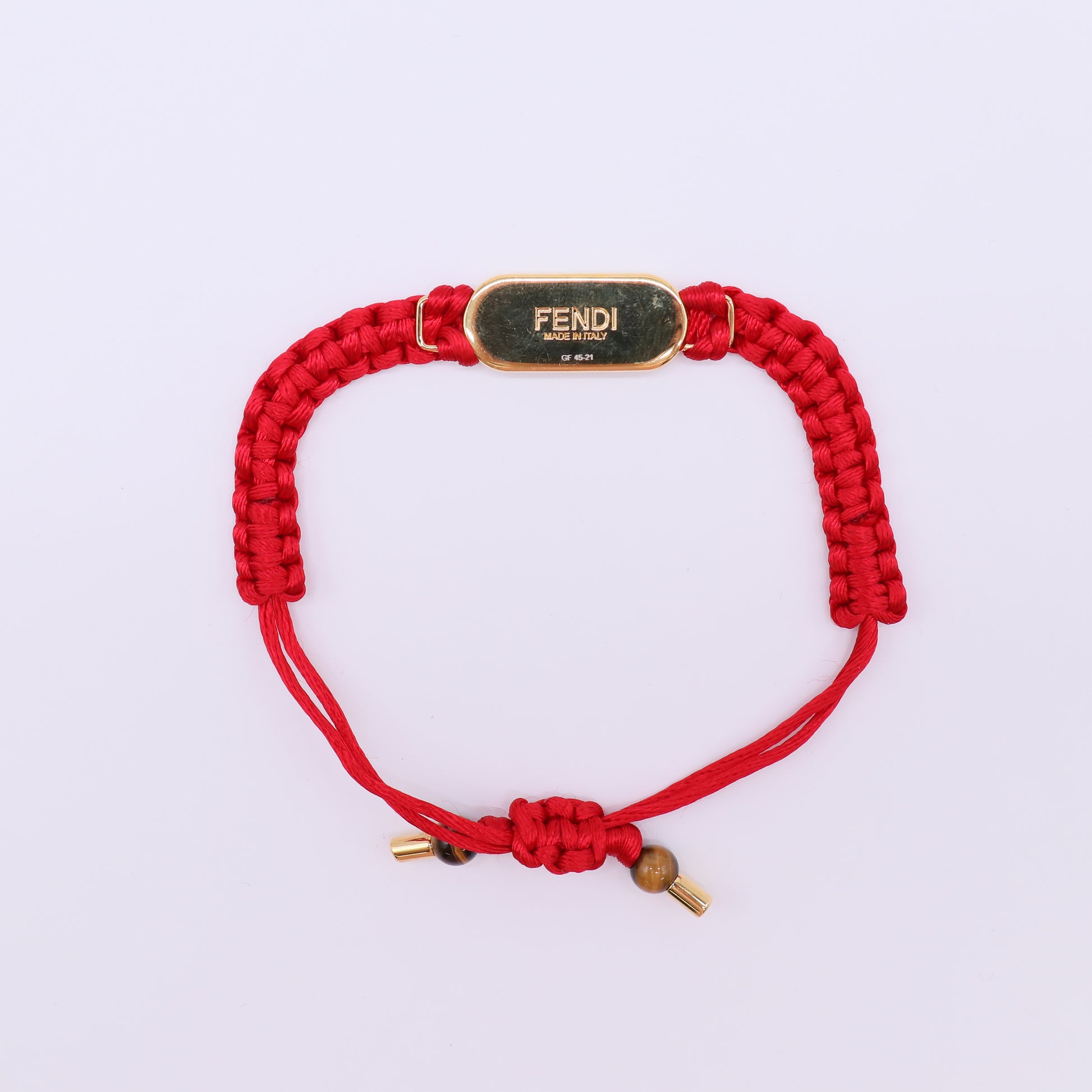 Fendi FF Baguette Braided Fabric Bracelet W21675