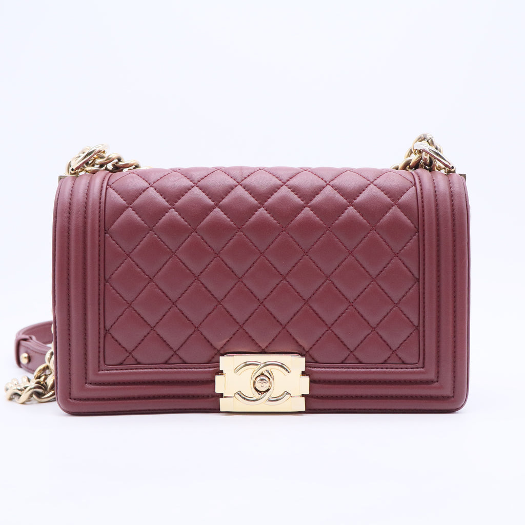 Boy Flap Bag Quilted Lambskin Old Medium B20221