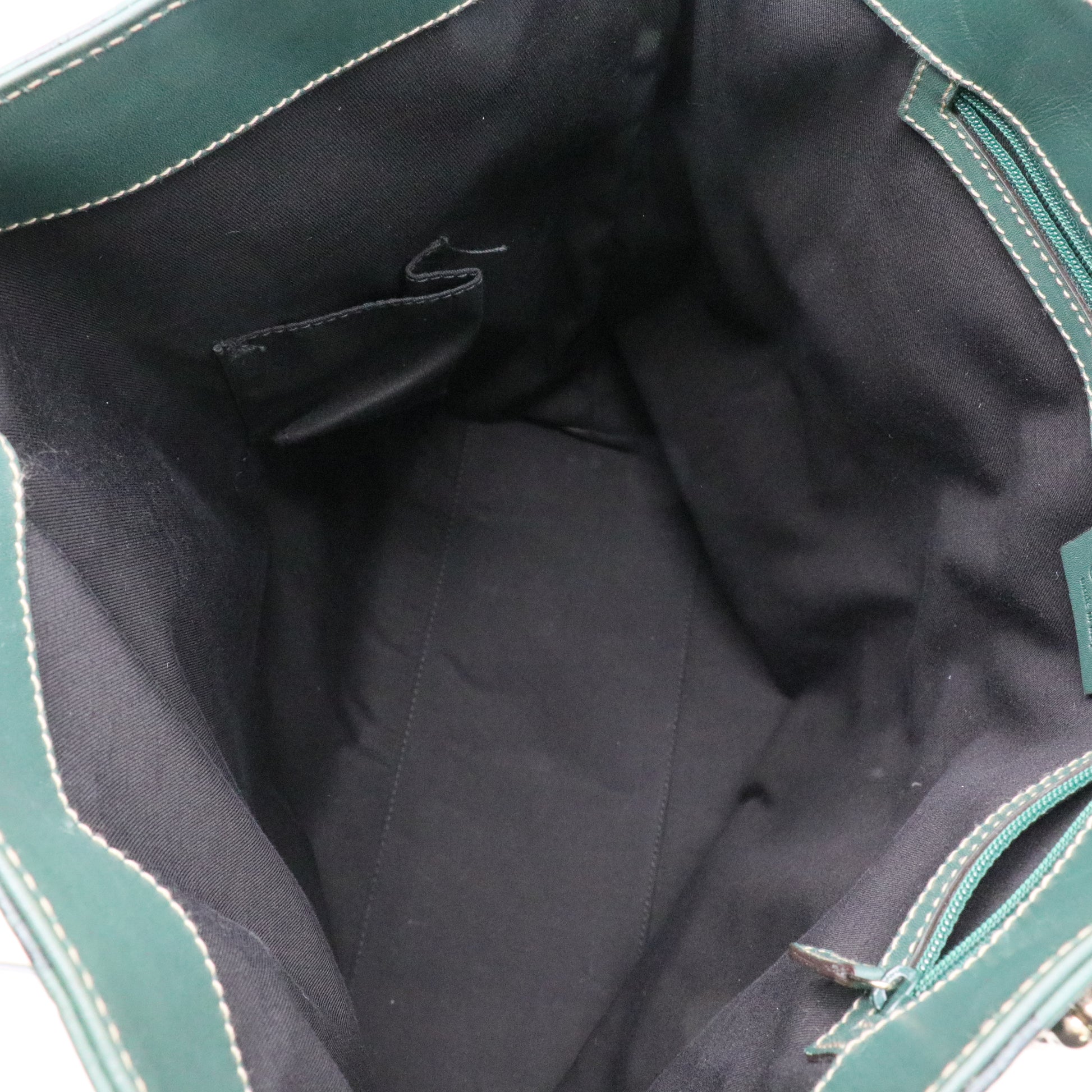 Green Guccissima Leather Slim Tote Bag twins