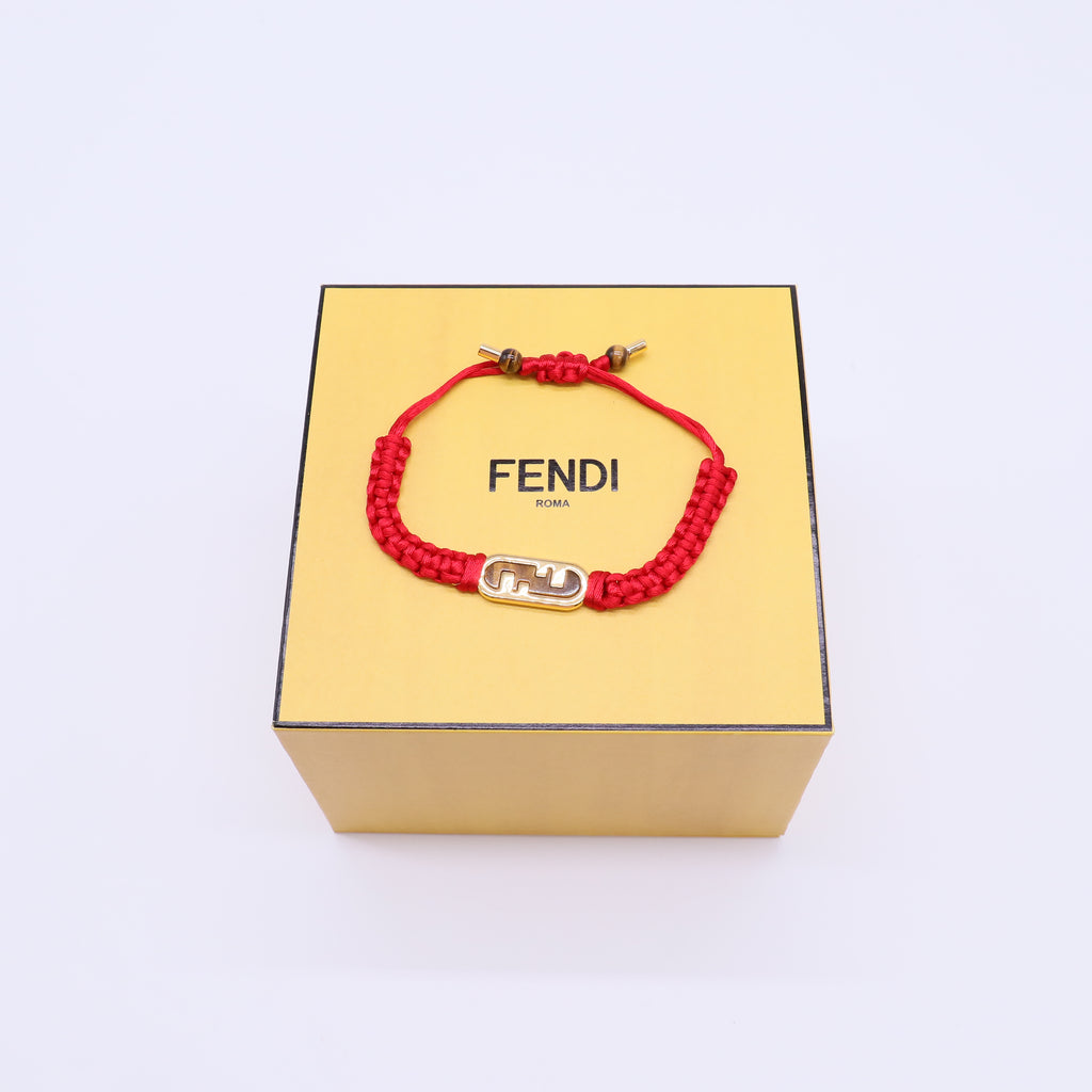 Fendi FF Baguette Braided Fabric Bracelet W21675