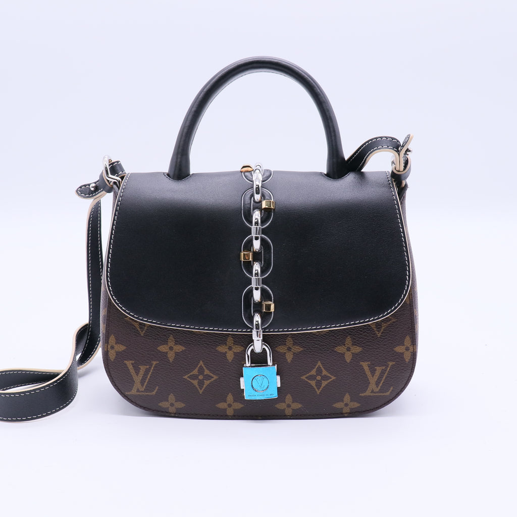 Chain It Handbag Monogram Canvas with Leather PM B20601