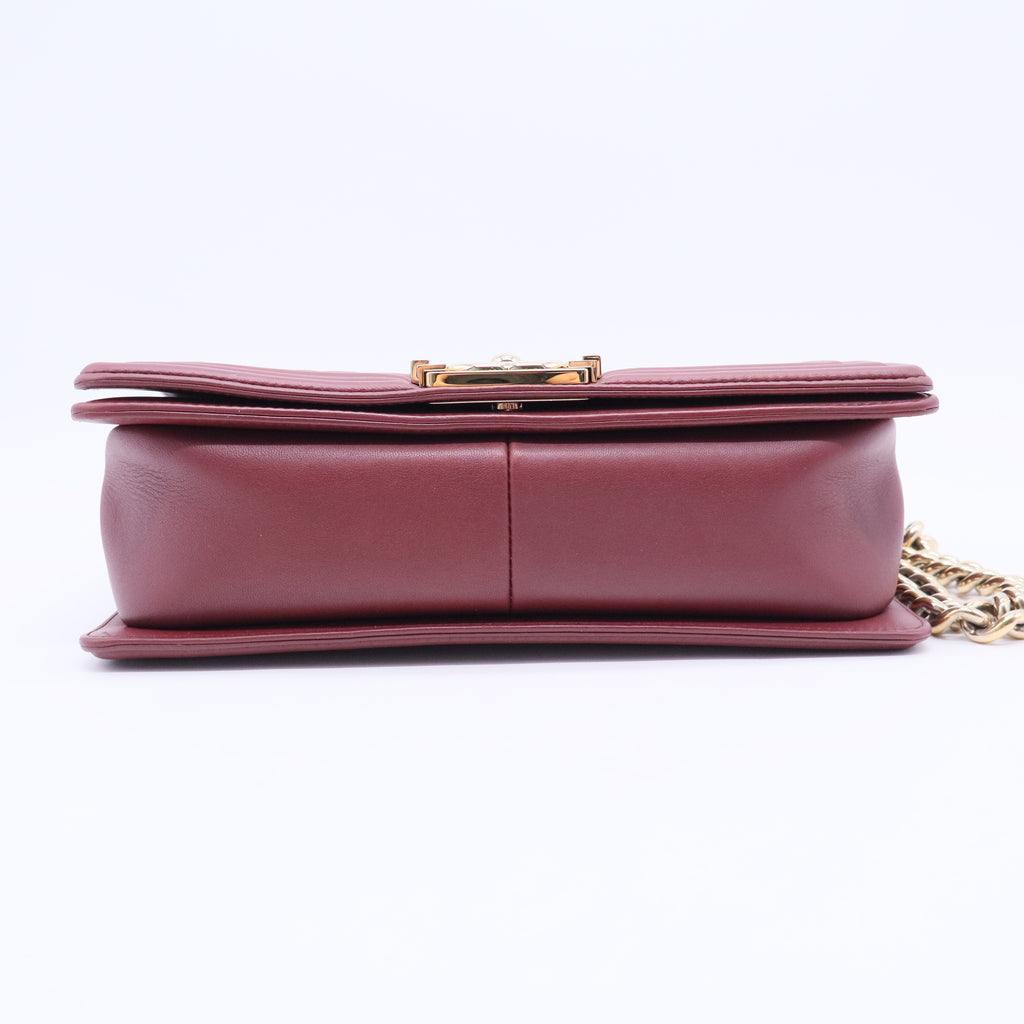 Boy Flap Bag Quilted Lambskin Old Medium B20221