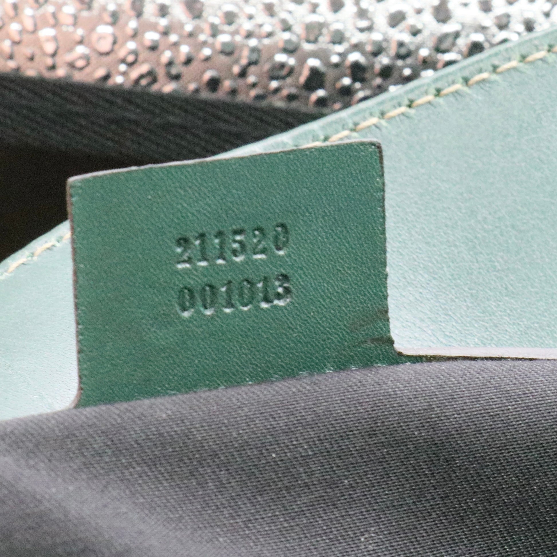 Green Guccissima Leather Slim Tote Bag twins