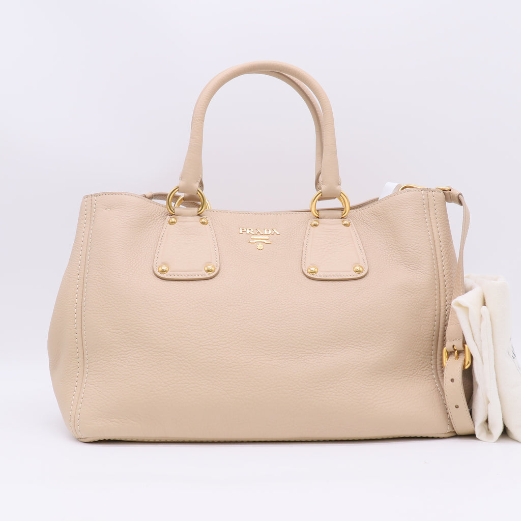 Prada Vitello Daino Shopping Tote Bag B23565