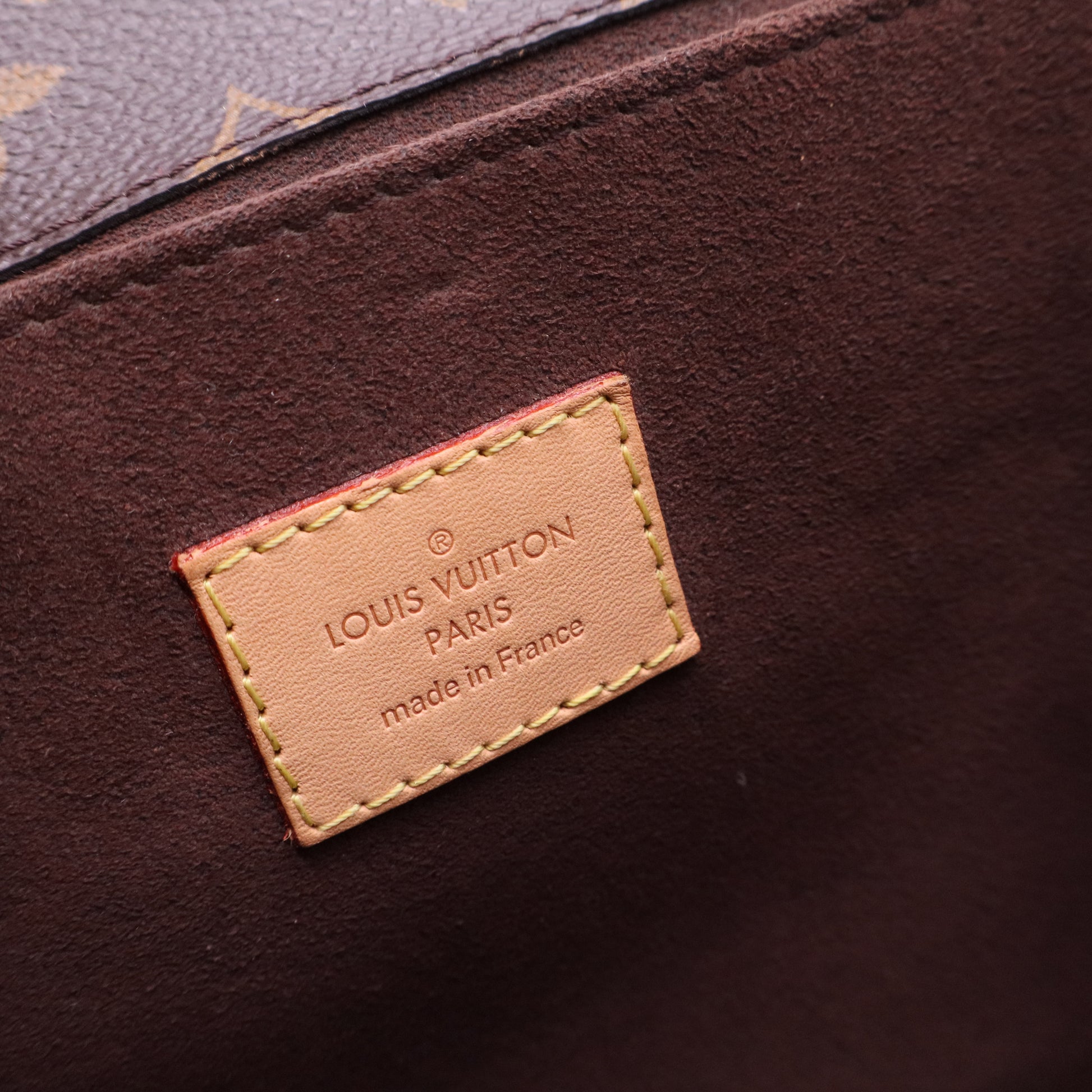 Brown Coated Canvas Monogram Pochette Metis twins